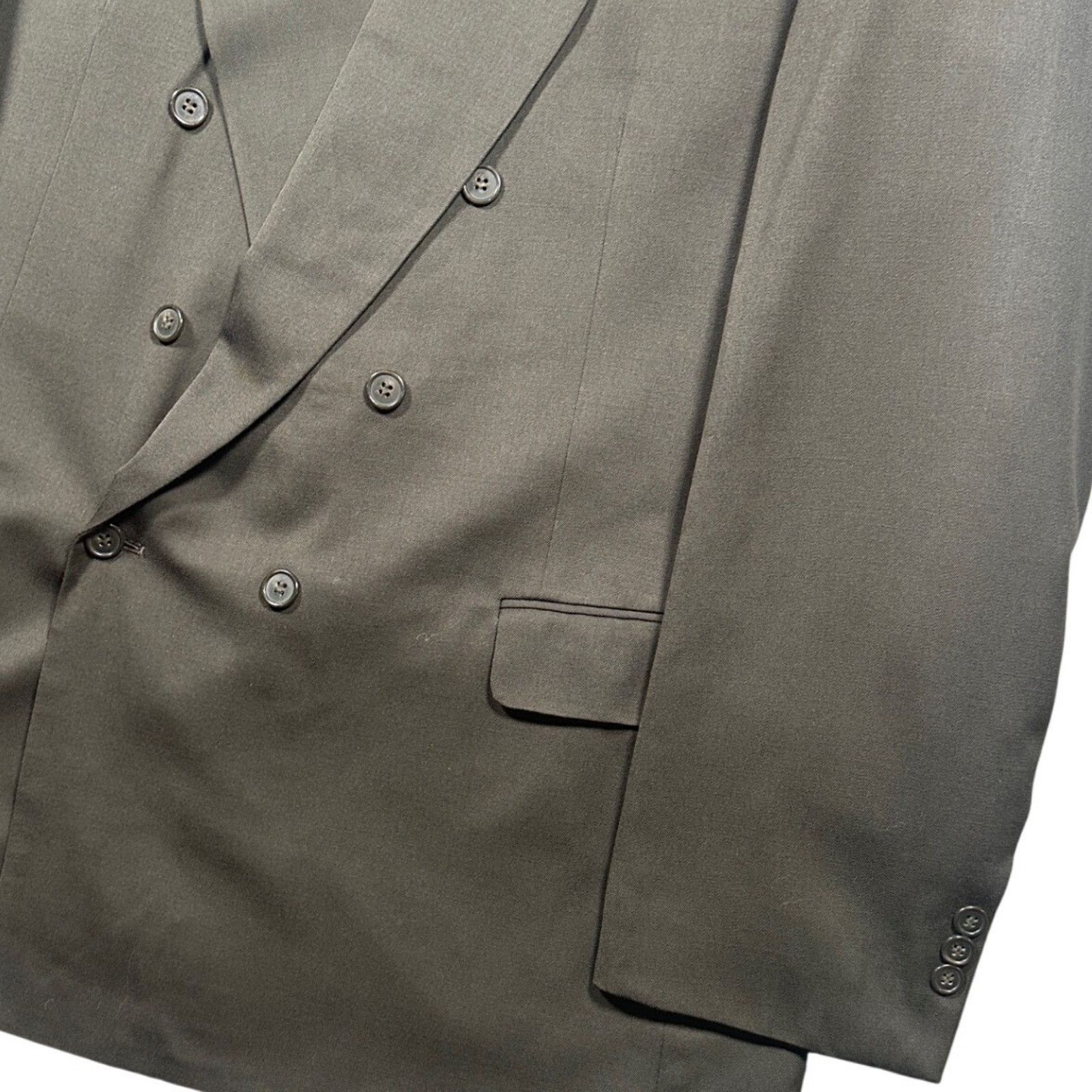 Other Trieste Double Breasted Blazer Mens Size 50L Olive Green Size 50L - 6 Thumbnail