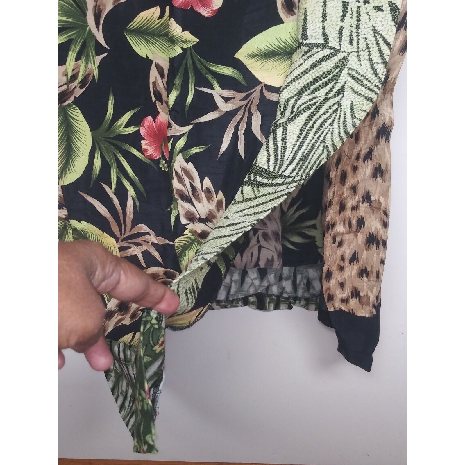 Vintage Womens Hawaiian BOHO GYPSY pencil skirt Cottagecore sz 12 MI Size 34" / US 12 / IT 48 - 4 Thumbnail
