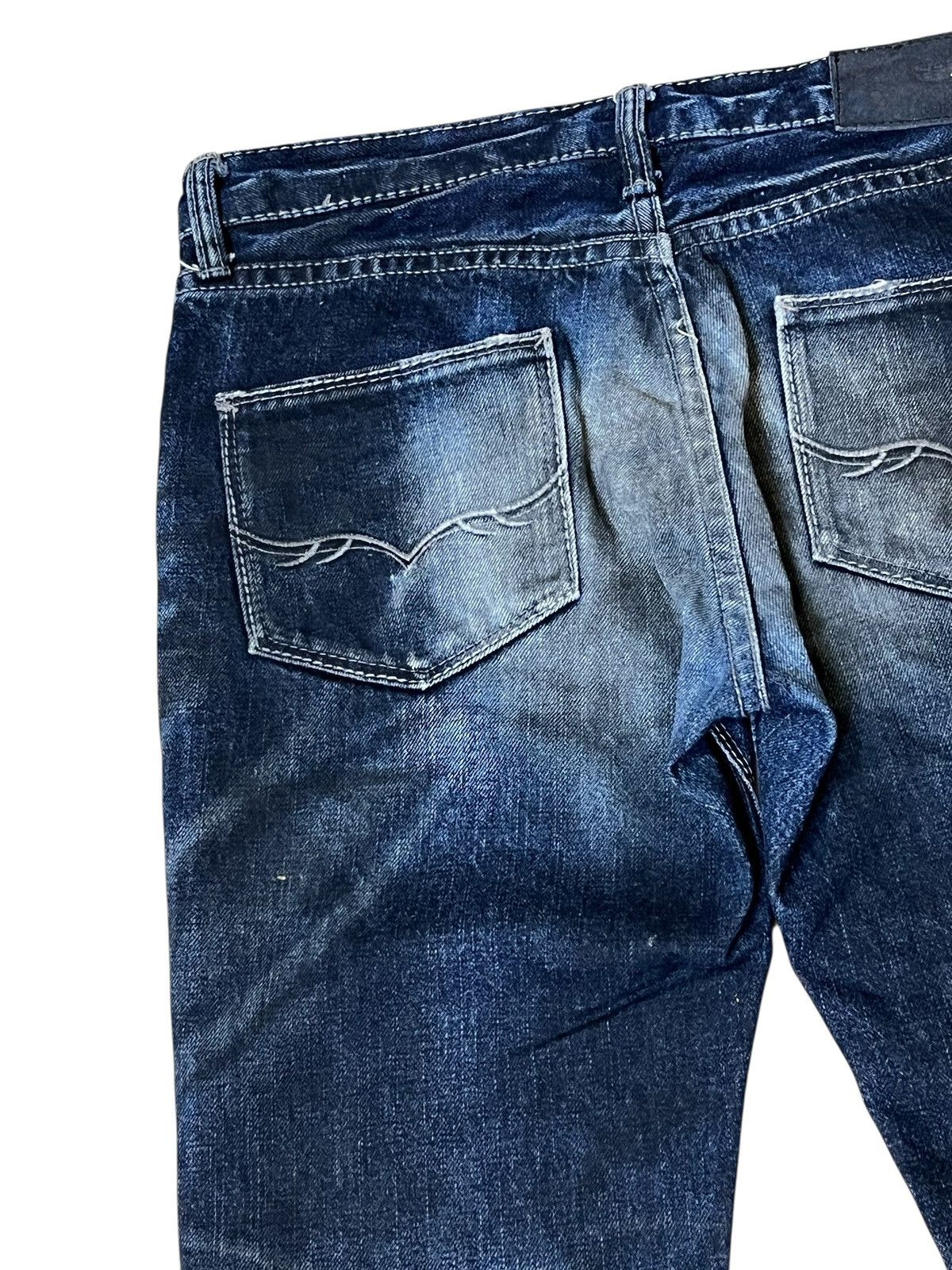 GOSTAR DE FUGA Japanese fashion FUGA/GOSTAR DE FUGA whiskers flared jeans Size US 31 - 9 Thumbnail