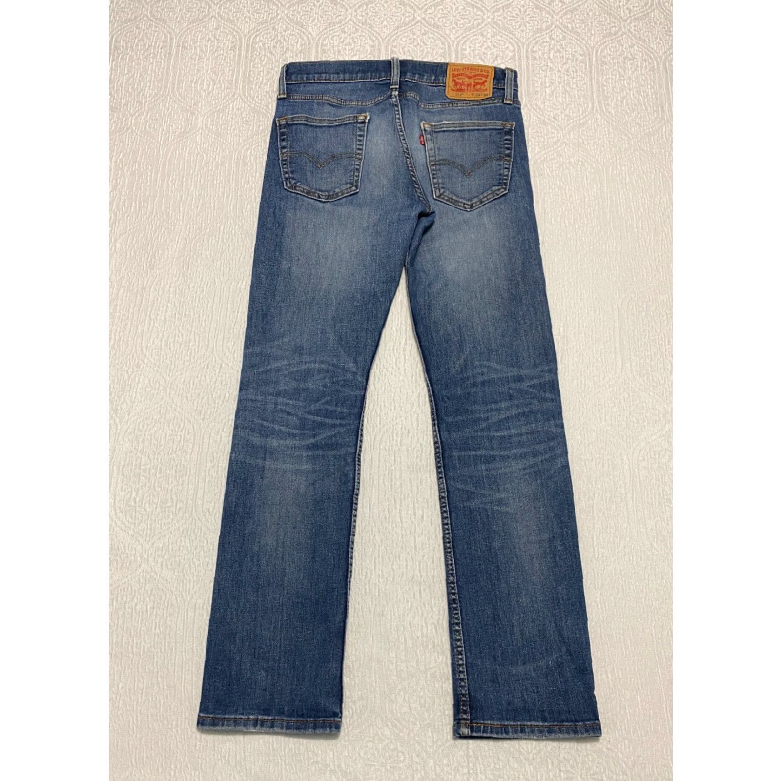 Levi's VINTAGE Levis 513 Slim Straight Jeans 30 Blue Distressed 5-Pocket Mens United States Levi's 500 Series Denim Jeans Size US 30 / EU 46 - 2 Thumbnail