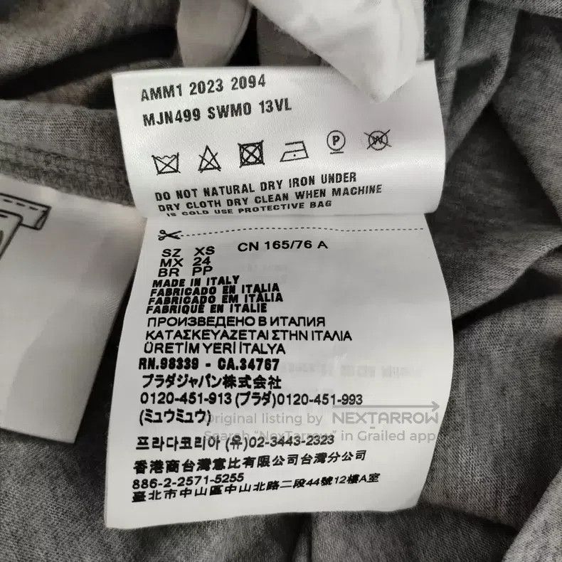 Miu Miu Miu Miu Size XS Cotton T-shirt short sleeve sweater Size XS / US 0-2 / IT 36-38 - 6 Thumbnail