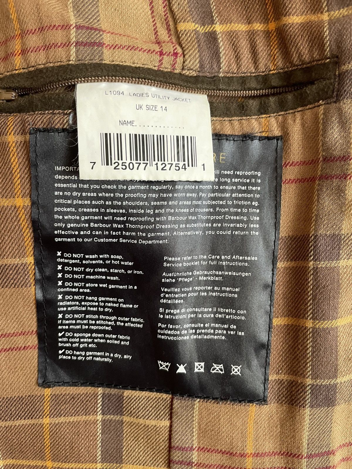 Barbour Barbour L1094 Ladies Utility Jacket Brown England Size US M / EU 48-50 / 2 - 18 Thumbnail