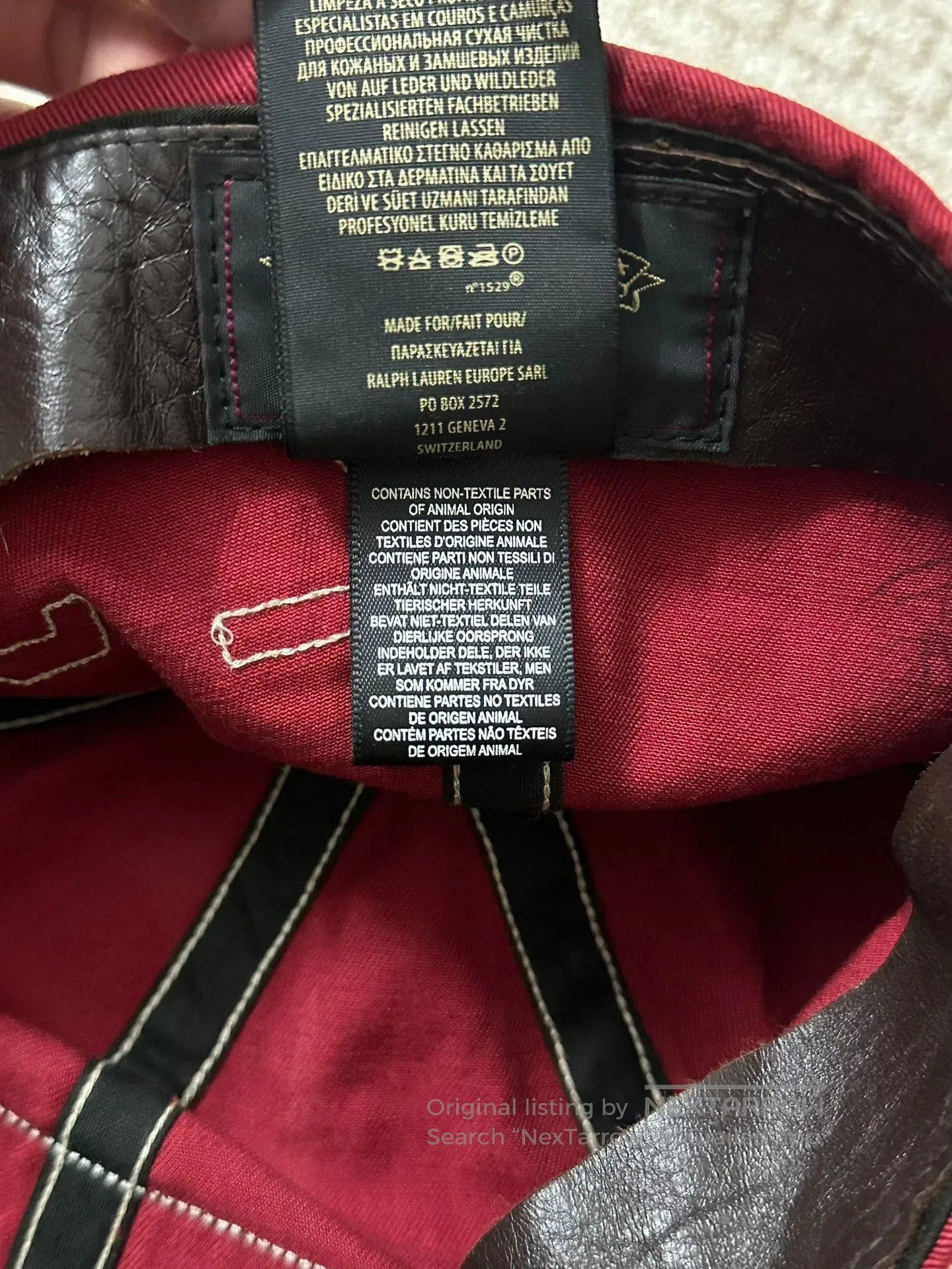 RRL Ralph Lauren RRL Wing Leather Patch Embroidered Baseball Cap. Size ONE SIZE - 6 Thumbnail