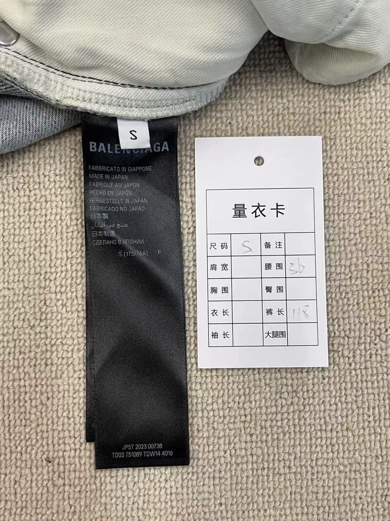 Balenciaga Balenciaga size S Imitation old middle waist straight casu Size US 27 - 5 Thumbnail