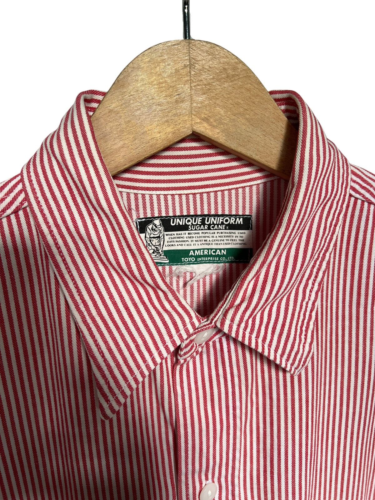 Sugar Cane Vintage Sugar Cane Hickory Stripe Workshirt Size US XL / EU 56 / 4 - 8 Thumbnail
