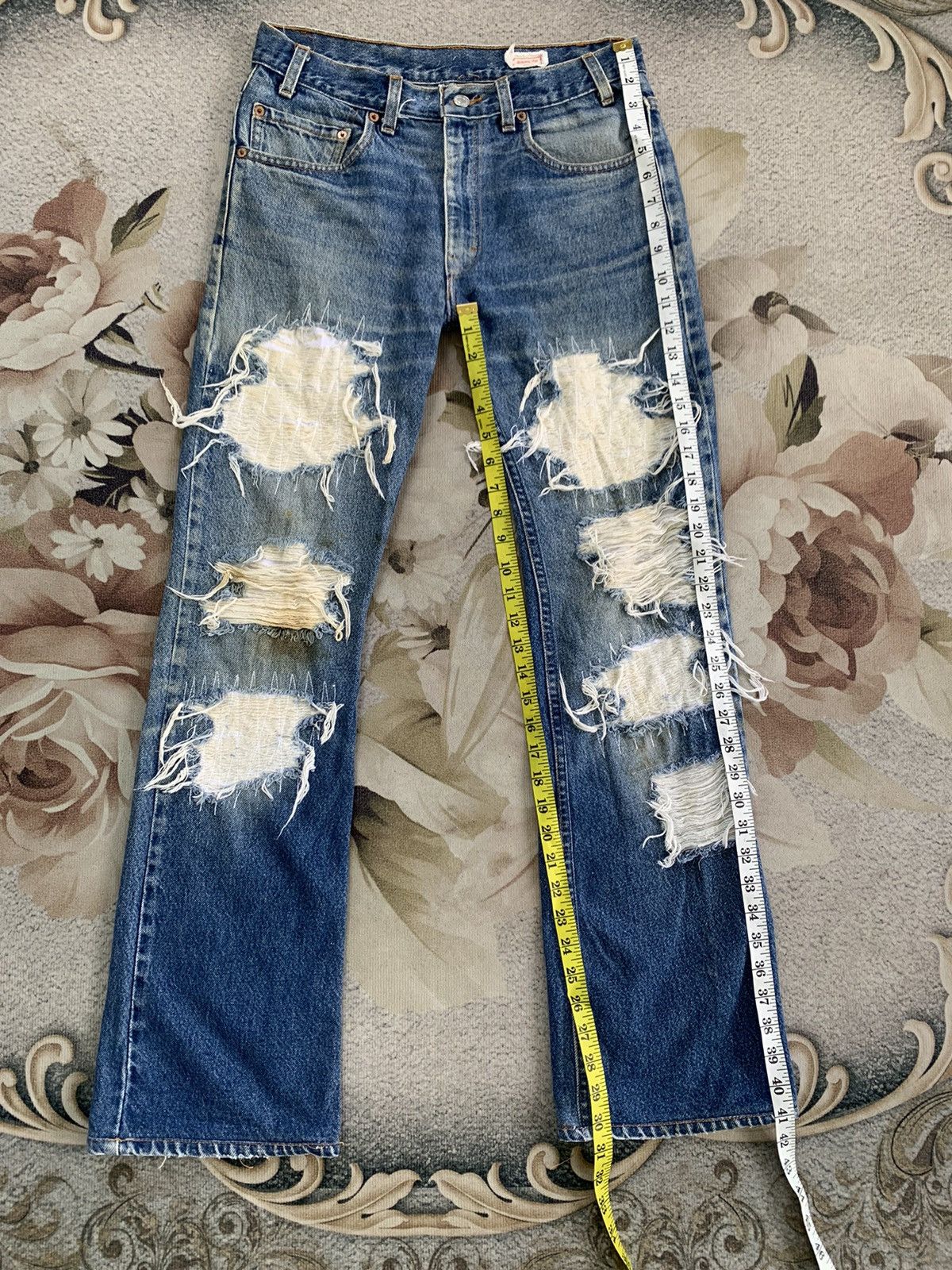 Levi's Levis Distressed 517 Sample Boot Cut Denim Pant Made in Usa Size US 30 / EU 46 - 19 Thumbnail
