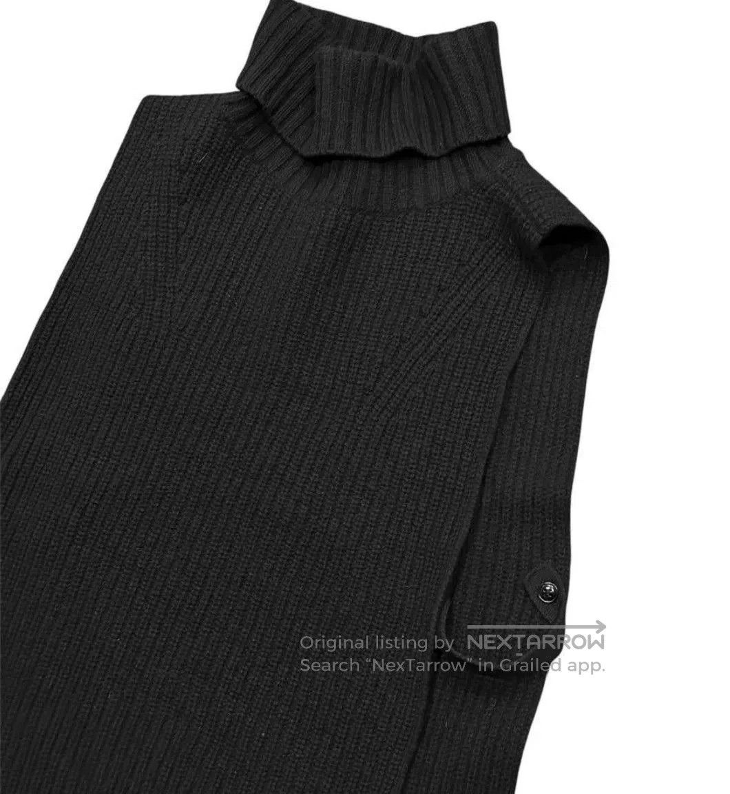 Yohji Yamamoto Y's Yohji Yamamoto 19AW Black Turtleneck Knit Vest. Size XS / US 0-2 / IT 36-38 - 3 Thumbnail