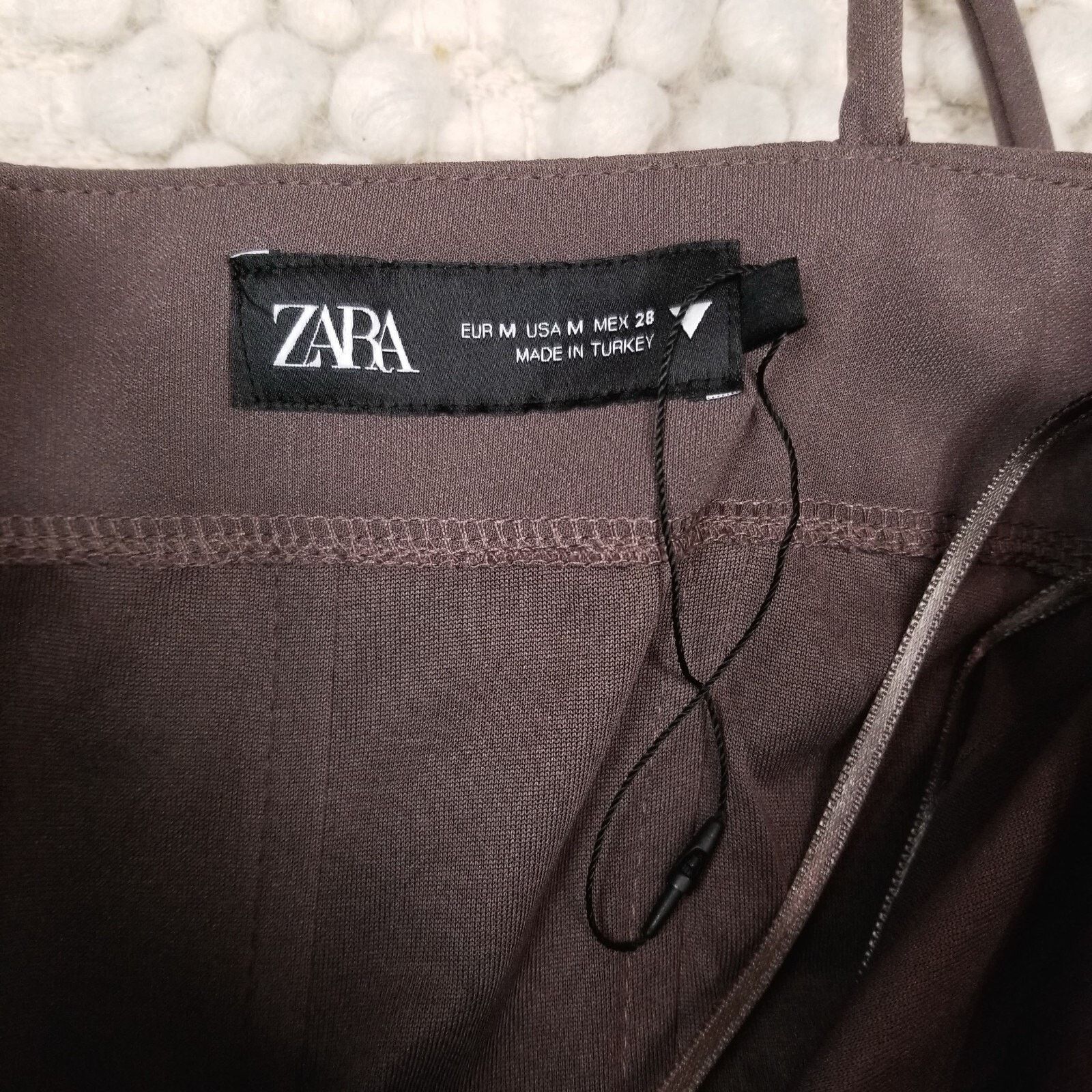 Zara Zara Draped Knit Dress Mocha Brown Sz Medium Size M / US 6-8 / IT 42-44 - 8 Thumbnail