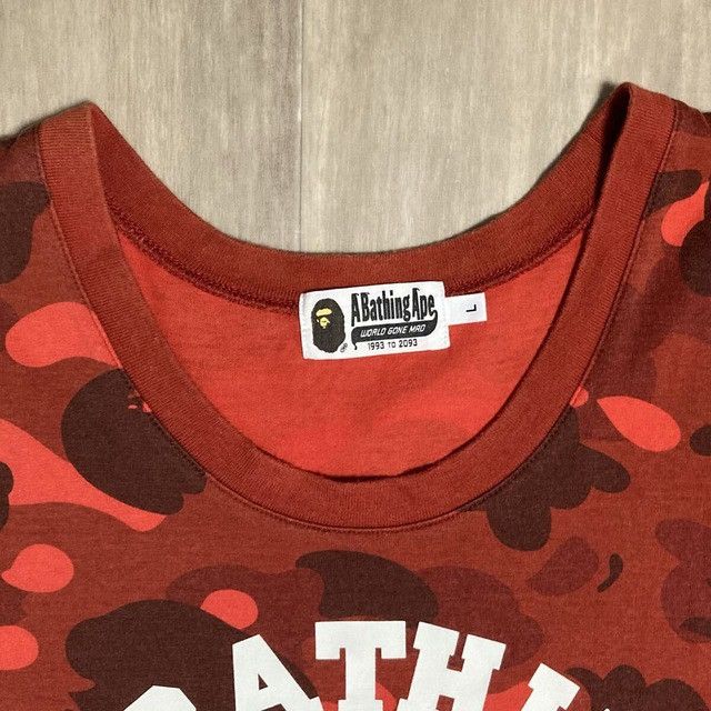 Bape BAPE RED CAMO College Logo Tank Top a bathing ape Size US L / EU 52-54 / 3 - 4 Thumbnail