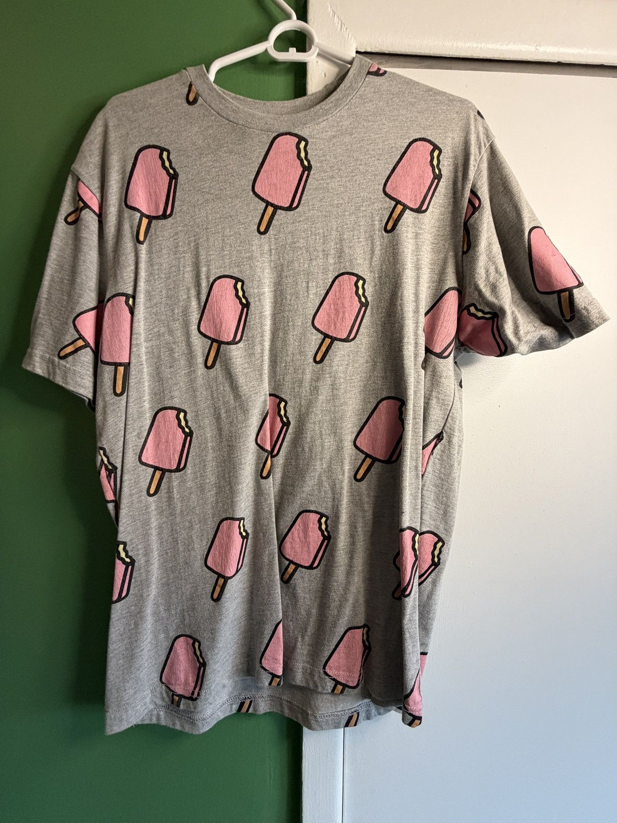Icecream ICECREAM Pink Popsicle All-Over Tee - Heather Grey (2014) Size US L / EU 52-54 / 3 - 1 Thumbnail
