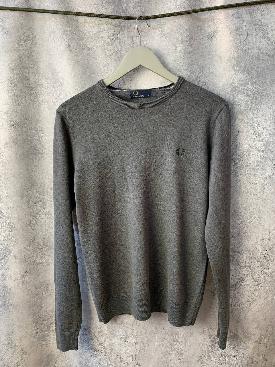Fred Perry Fred Perry Gray Crew Neck Merino Wool Sweater Sweatshirt Size US S / EU 44-46 / 1 - 2 Thumbnail