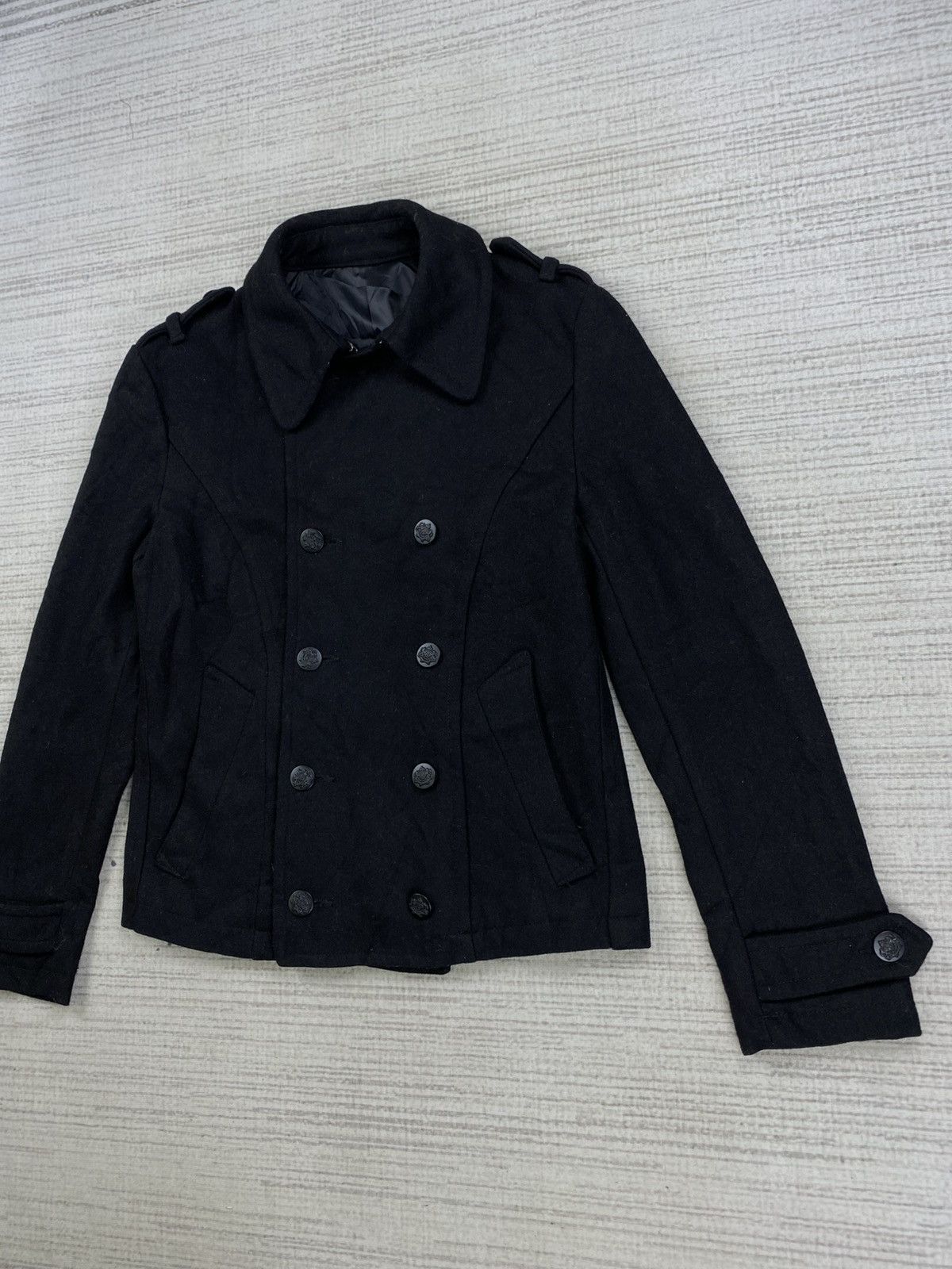 PPFM Vintage PPFM Double Collar Buttoned Wool Coat Jacket Size US M / EU 48-50 / 2 - 5 Thumbnail