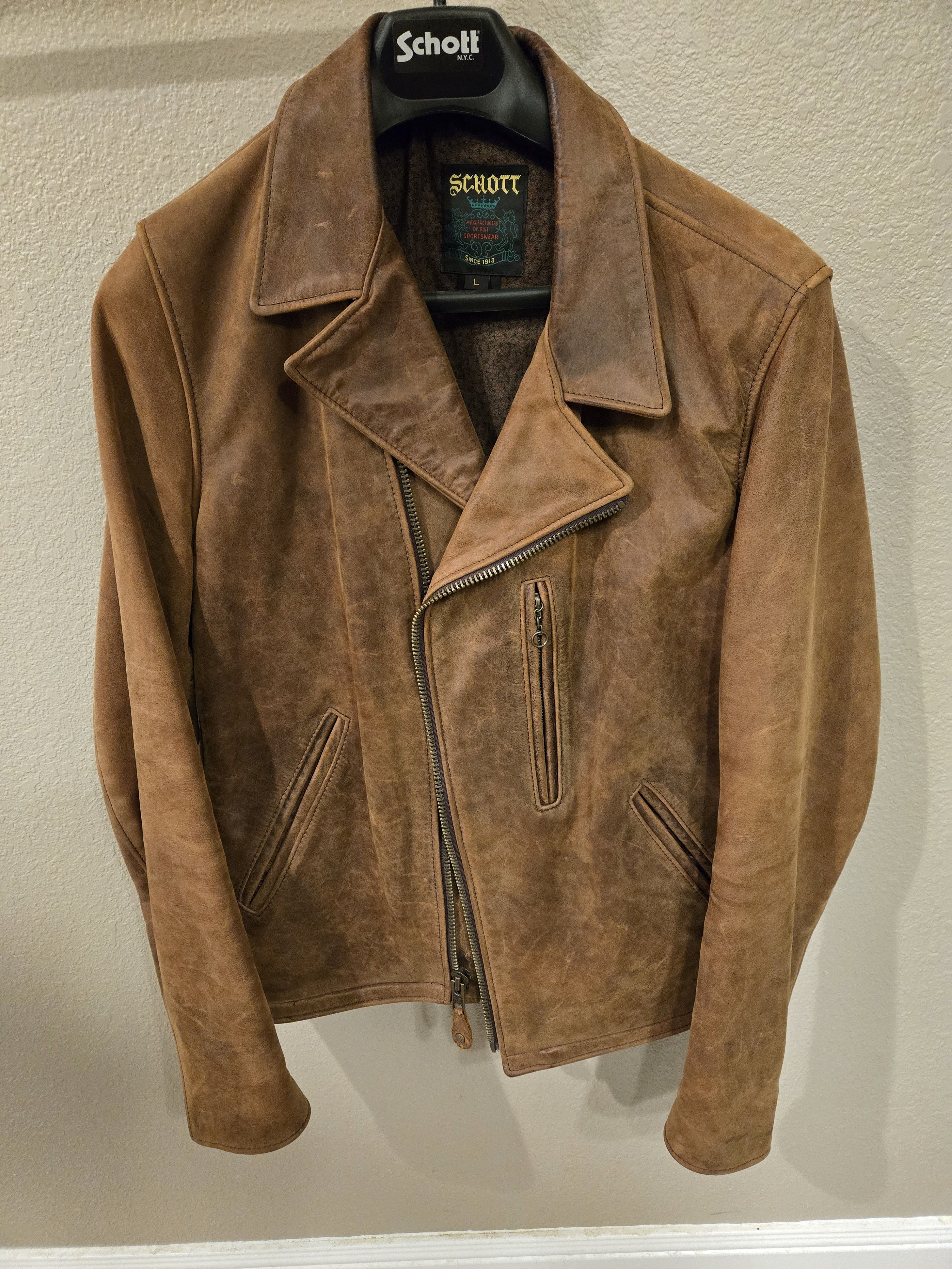 Schott Schott 508 Express Leather Jacket Size US L / EU 52-54 / 3 - 1 Thumbnail
