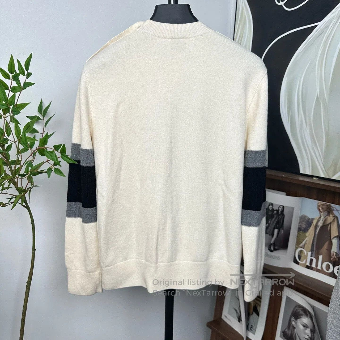 Burberry Burberry Wool Sweater with Flocked Logo. Size US S / EU 44-46 / 1 - 2 Thumbnail