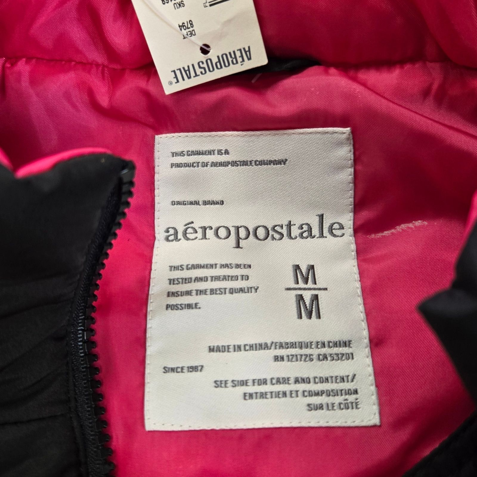 Aeropostale Aeropostale Black Quilted Puffer Vest Size Medium Size M / US 6-8 / IT 42-44 - 5 Thumbnail