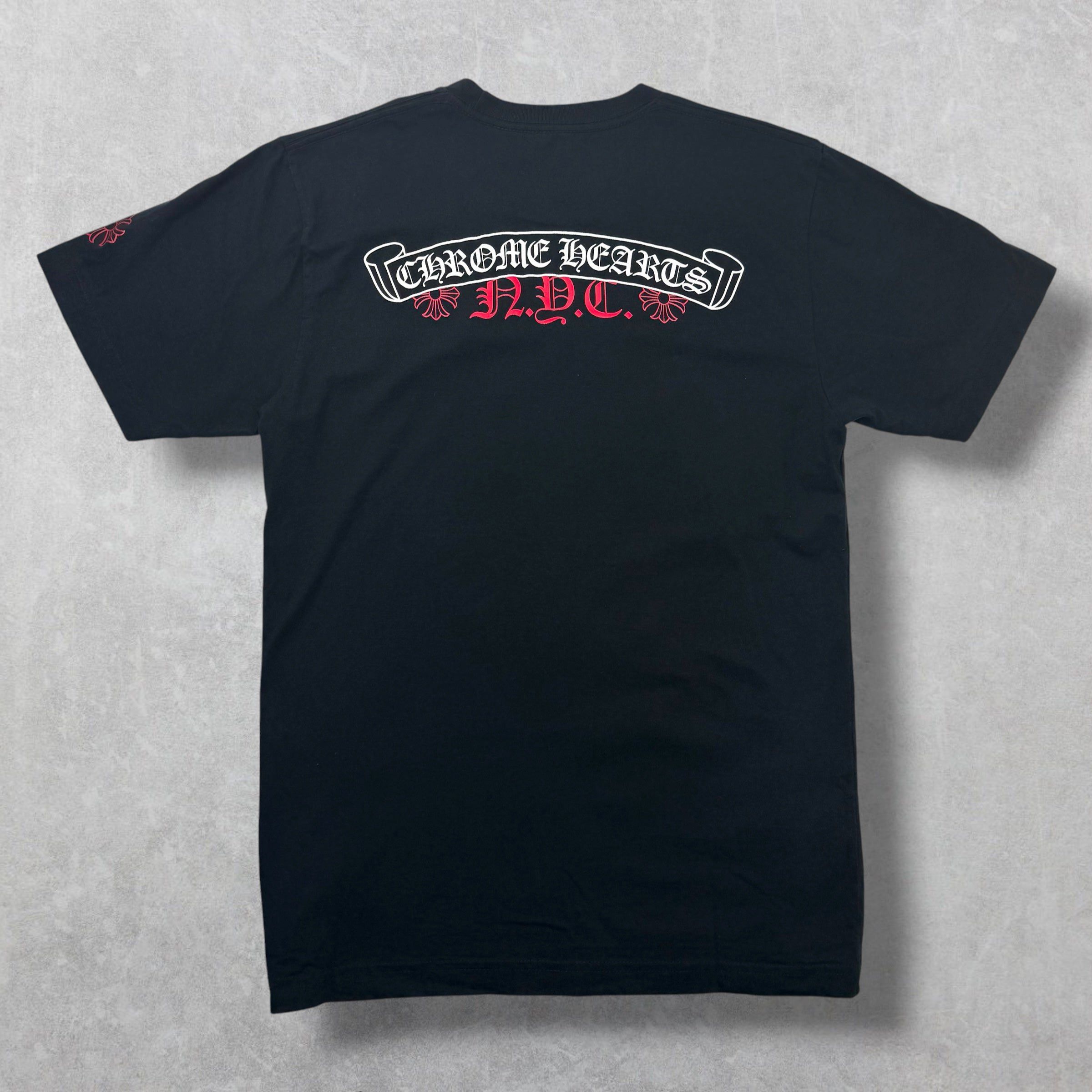 Chrome Hearts Chrome Hearts NYC Exclusive Scroll Logo Tee M Size US M / EU 48-50 / 2 - 1 Thumbnail