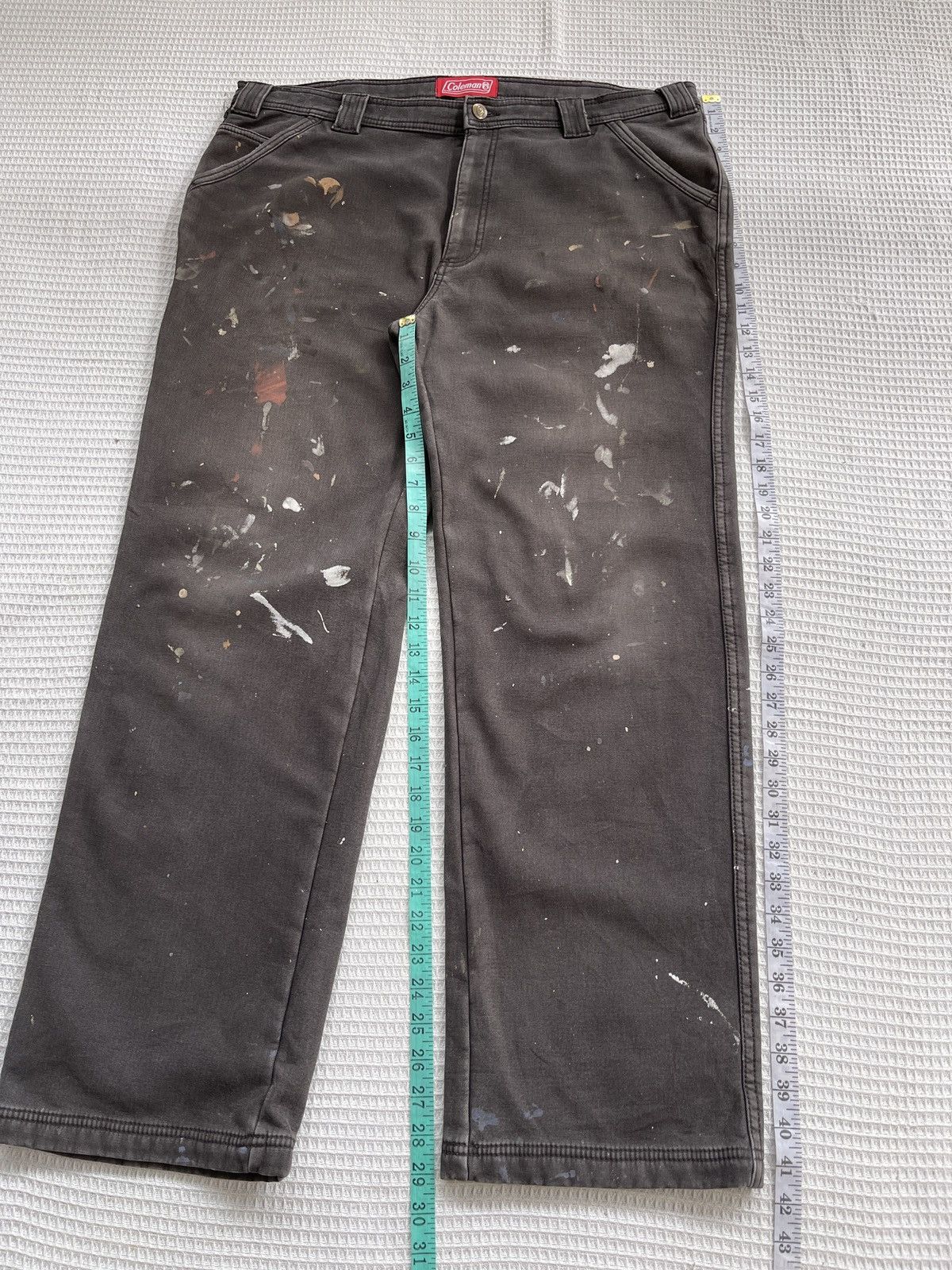 Coleman Rare🔥Vintage COLEMAN Painted Carpenter Pants Size US 39 - 13 Thumbnail
