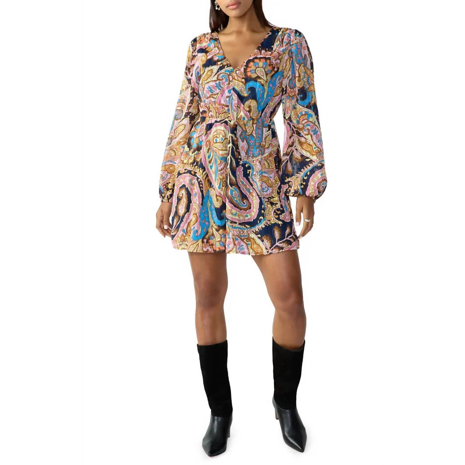 Sanctuary Women's Stay The Night Printed Wrap Dress Green Size 10