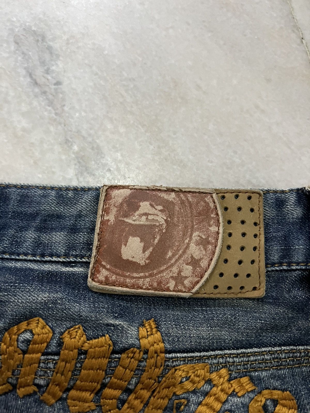If Six Was Nine × Japanese Brand JAPANESE BRAND YAKUZA GANGSTER DISTRESSED JEANS VERY RARE Size US 32 / EU 48 - 18 Thumbnail