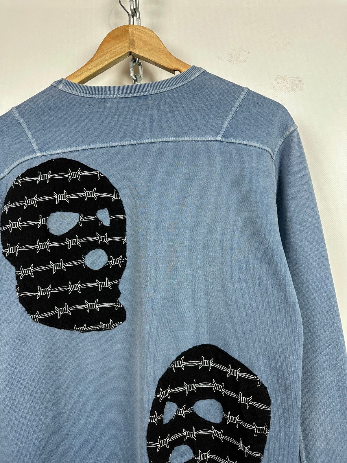 Stone Island Stone Island Custom Garment Dyed Blue Sweatshirt Size US L / EU 52-54 / 3 - 17 Thumbnail