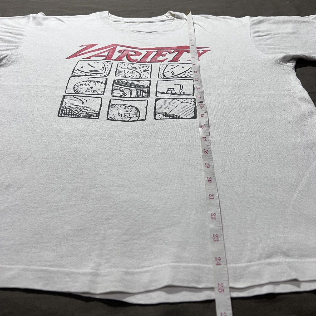 Vintage Rare Vtg 90s Variety Magazine Tee pop art graphic streetwear Size US L / EU 52-54 / 3 - 8 Thumbnail