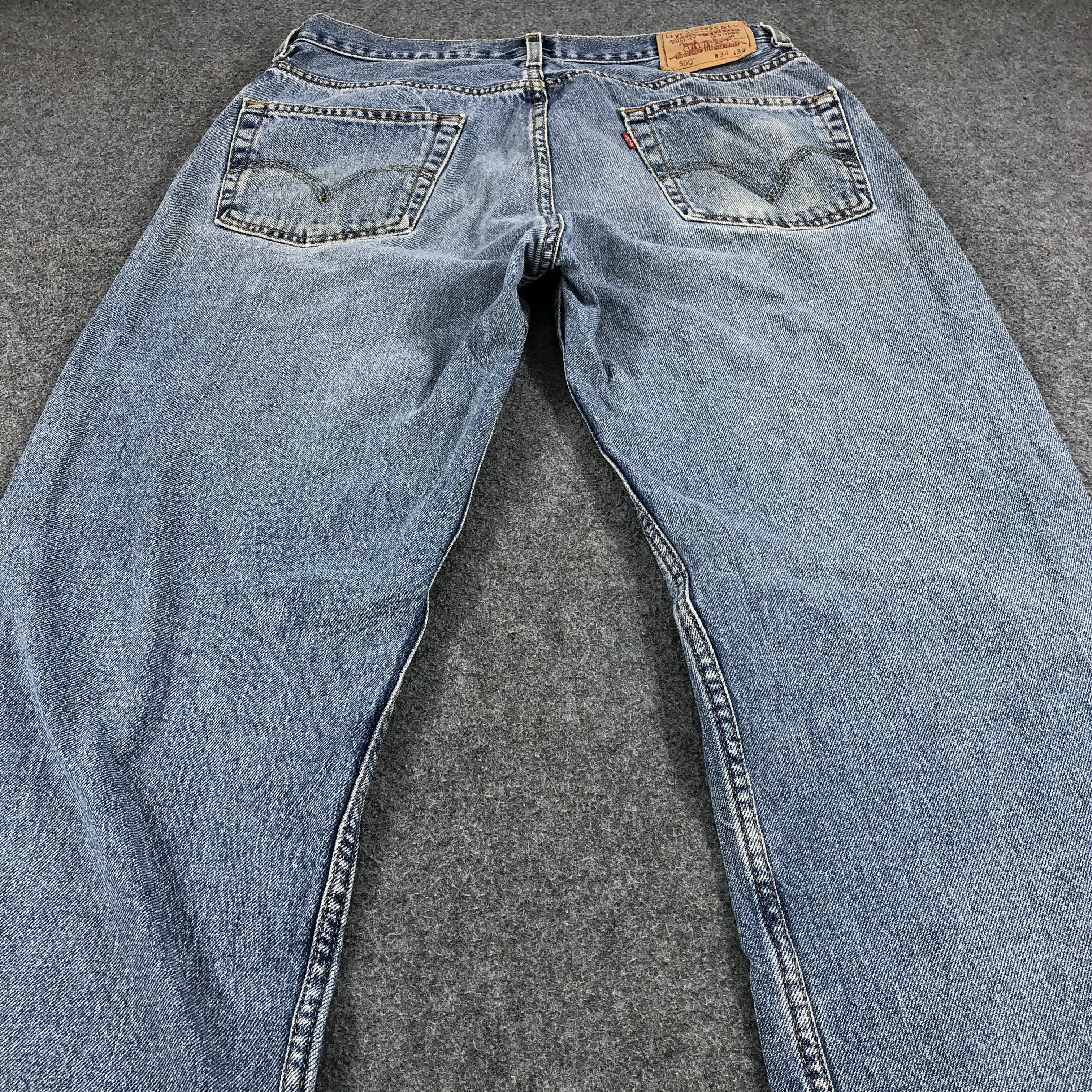 Levi's Vintage Levis Jeans Lot 550 Stone Washed Denim-J1004 Size US 33 - 4 Thumbnail