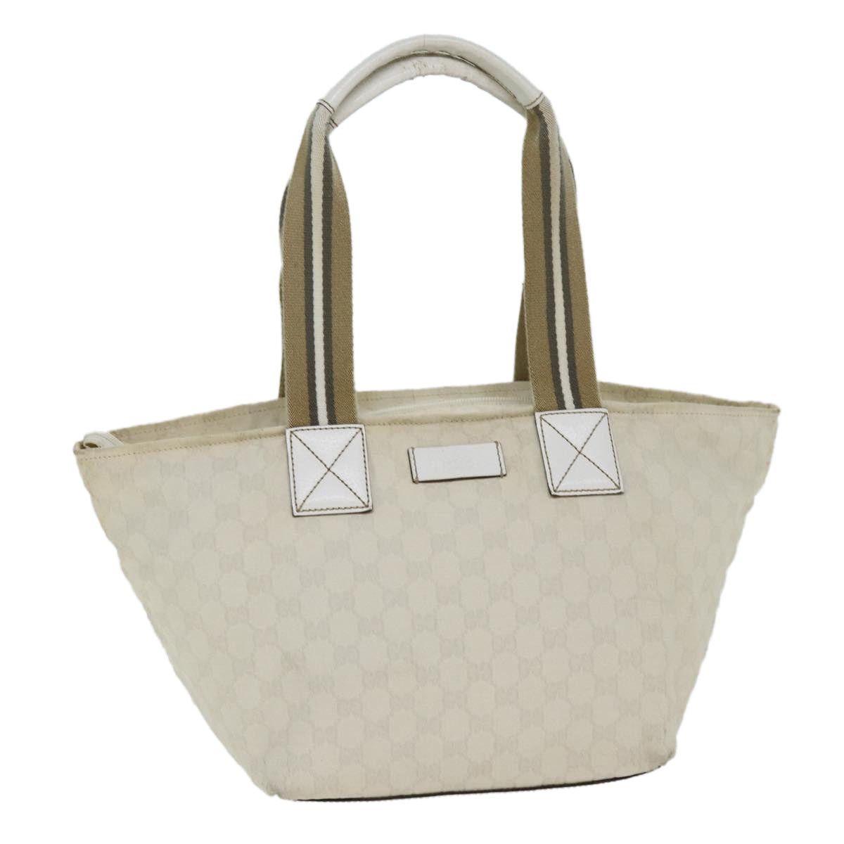 Gucci GUCCI GG Canvas Tote Bag White Size ONE SIZE - 1 Thumbnail