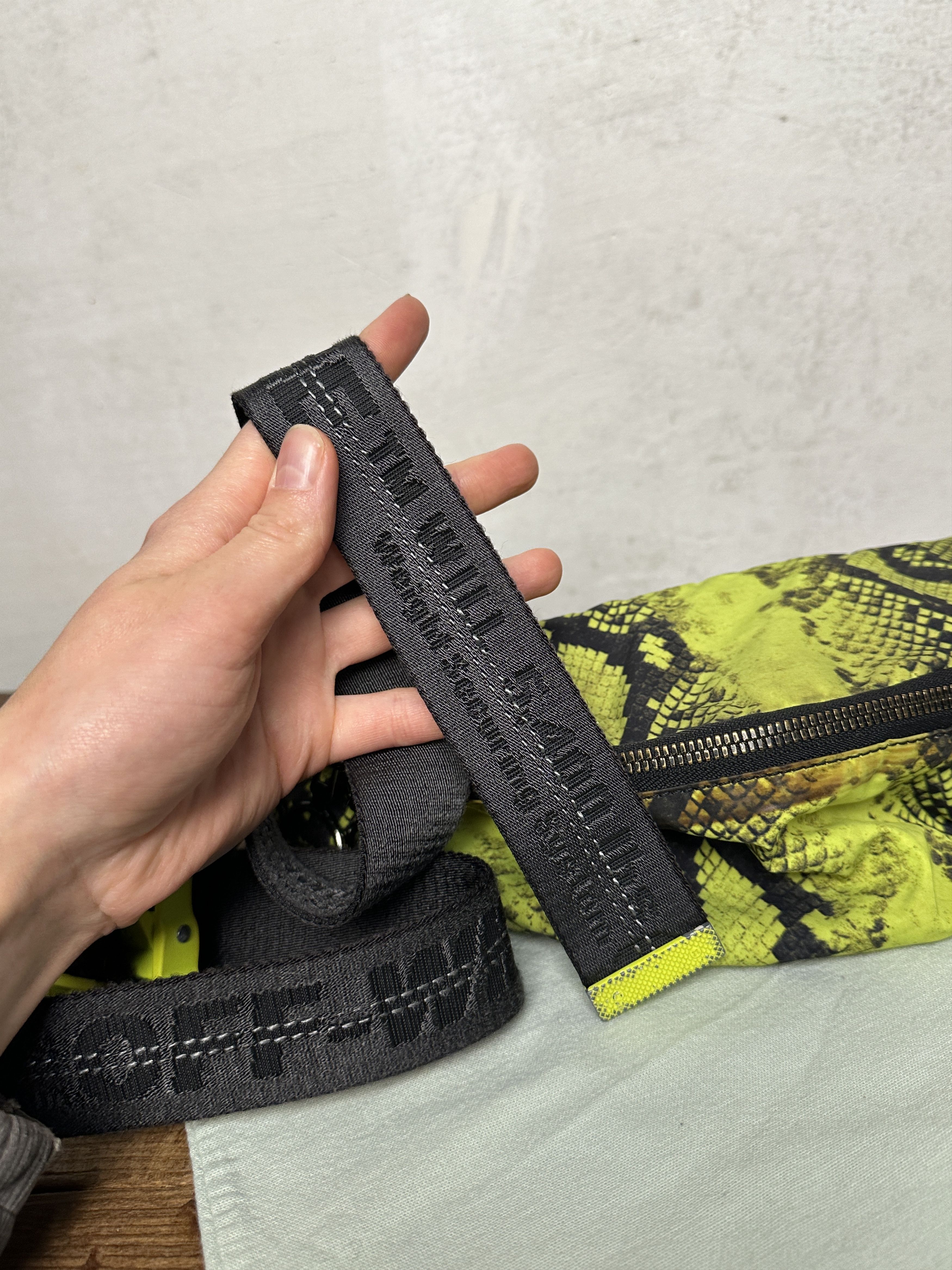 Off-White Off-white Neon Yellow Python-print Belt Bag In Fluo Yellow Size ONE SIZE - 9 Thumbnail