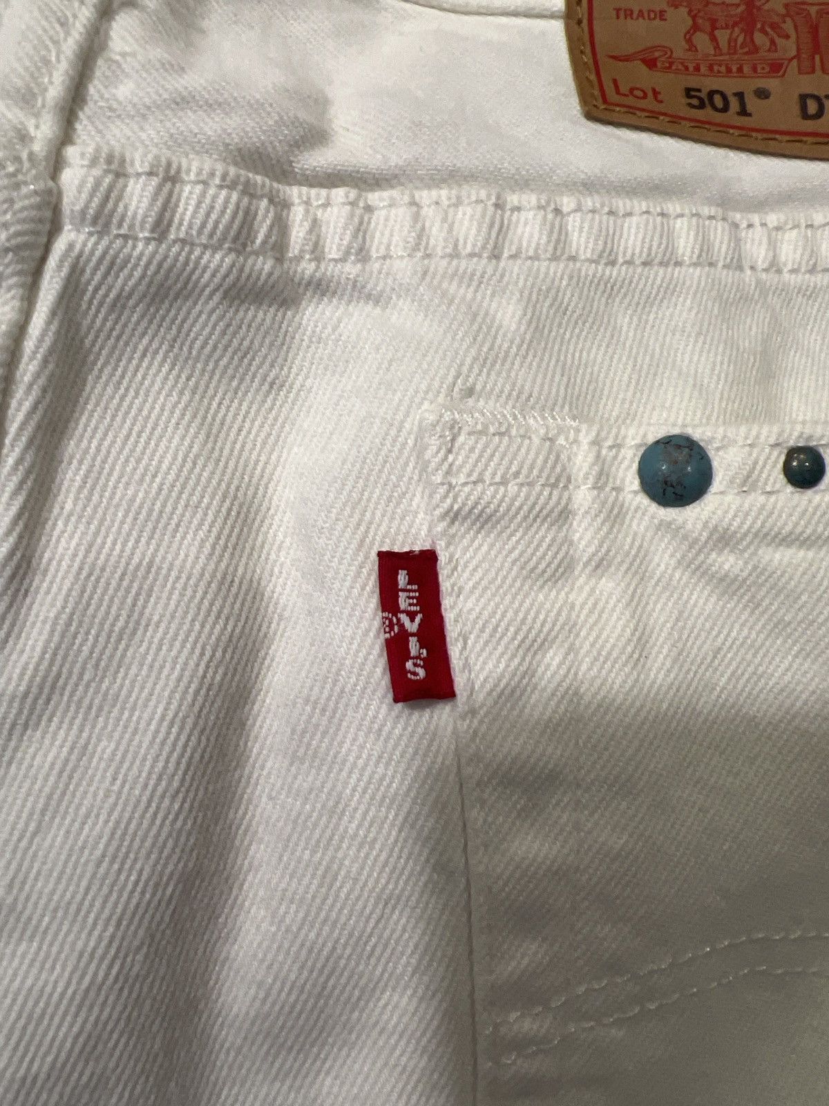 DENIM TEARS Denim Tears Rhinestone Jeans White 34 Size US 34 / EU 50 - 3 Thumbnail