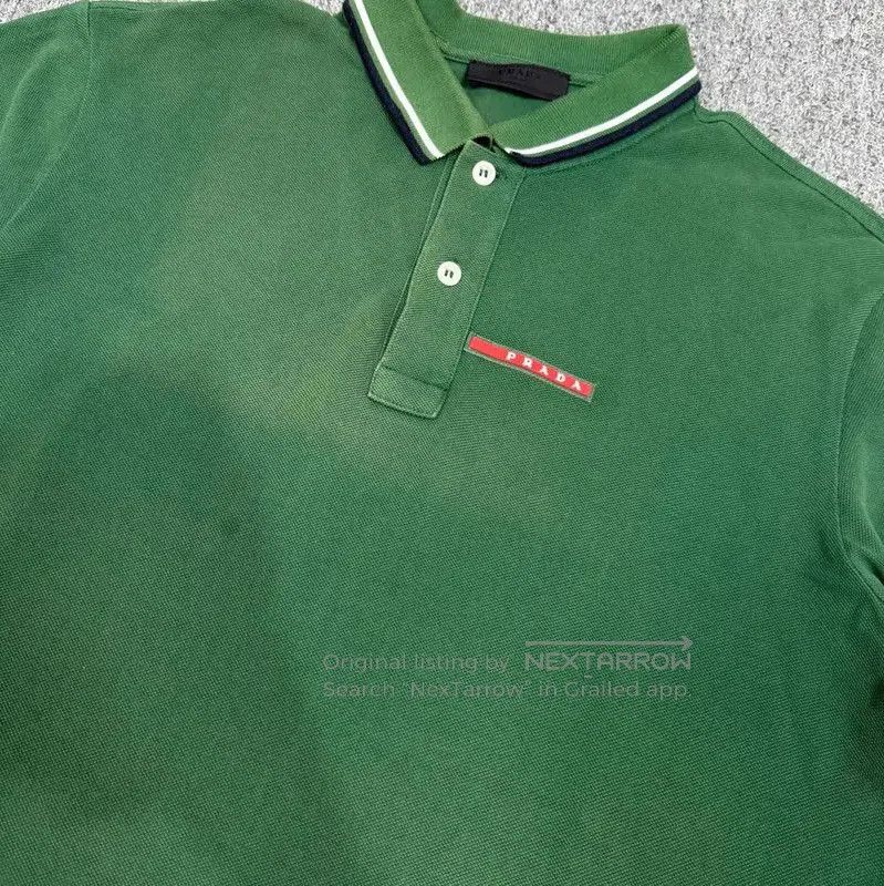 Prada Prada Green Cotton Men's Polo Shirt. Size US L / EU 52-54 / 3 - 2 Thumbnail