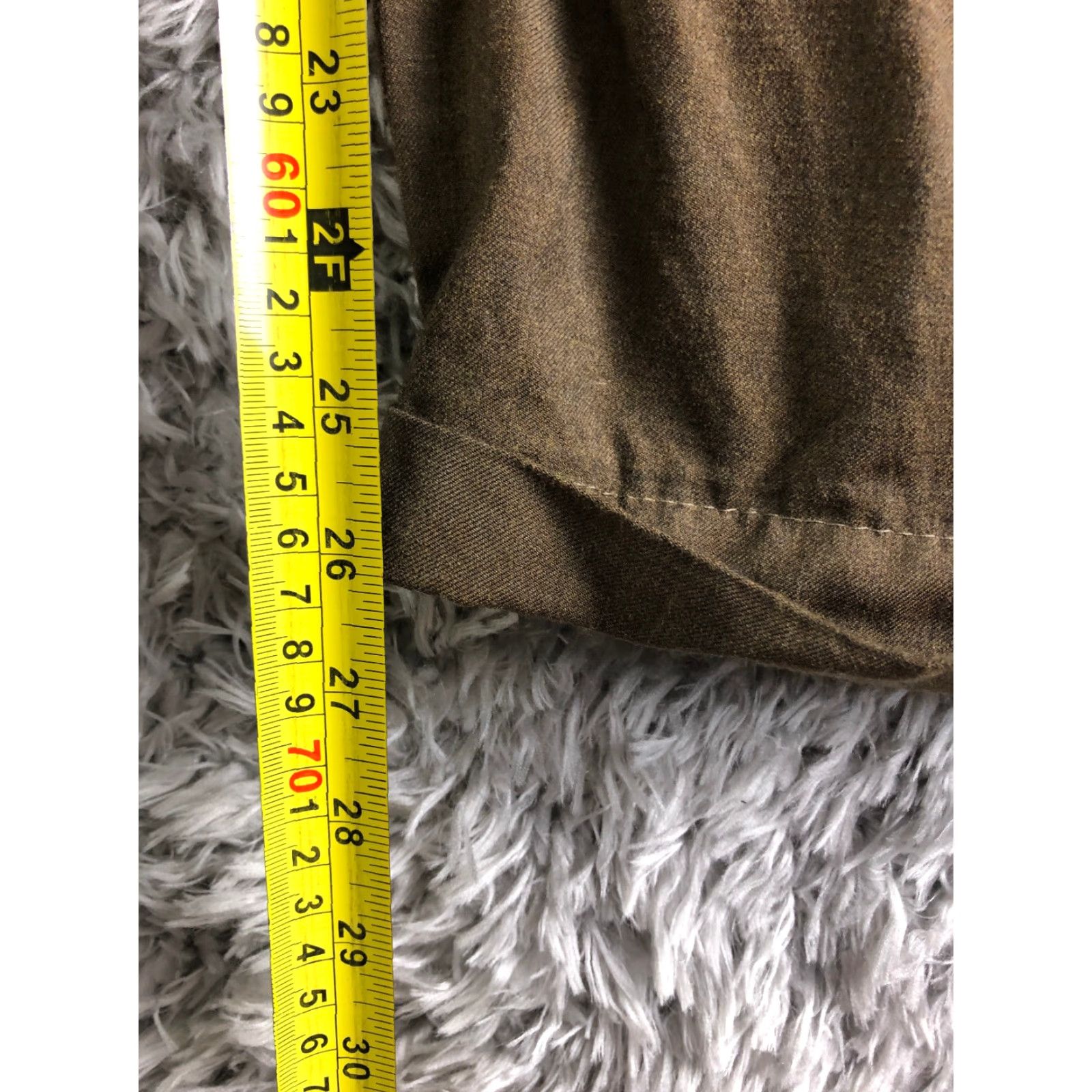 Vintage Santorelli Luxury Serge Mens Size 36 Brown Slack Dress Pants Mens Regular Straight Front Wool Belt Loops Wool Dress Pants Brown 36 Regular Mens Size US 36 / EU 52 - 3 Thumbnail