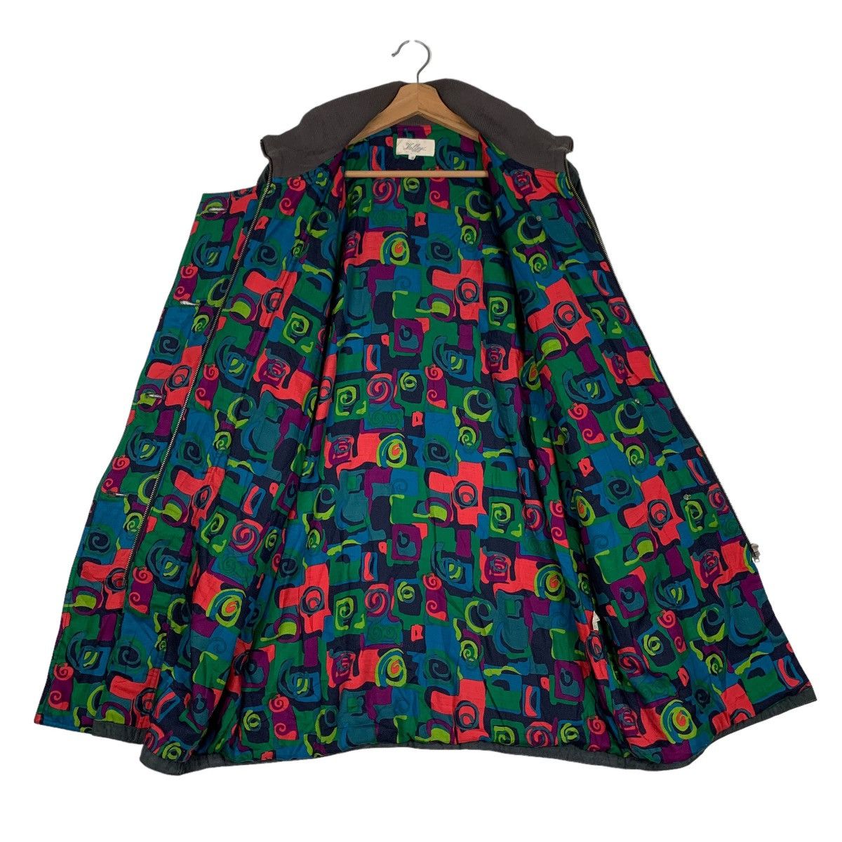 Japanese Brand VALLEY Femme Asymmetrical Duffle Coat #0865-C39 Size M / US 6-8 / IT 42-44 - 11 Thumbnail