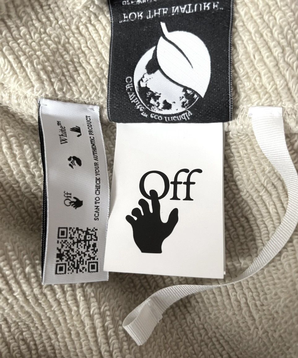 Off-White Off-White Virgil Abloh Zip-Hoodie Beige in L neu mit Etikett Size US L / EU 52-54 / 3 - 6 Thumbnail
