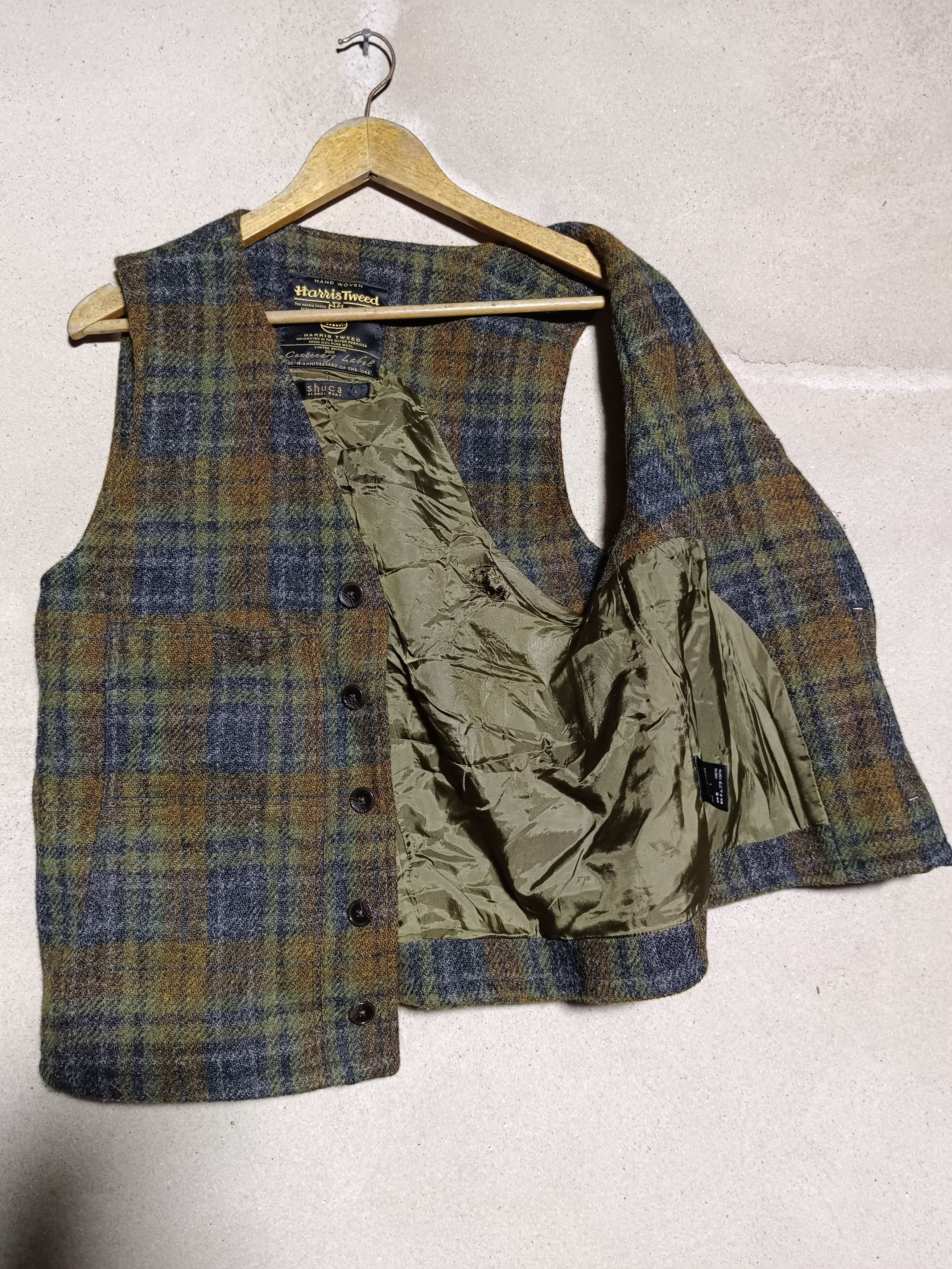 Harris Tweed × Vintage Harris Tweed Limited Edition 100TH Anniversary Vest Jacket Size US L / EU 52-54 / 3 - 2 Thumbnail