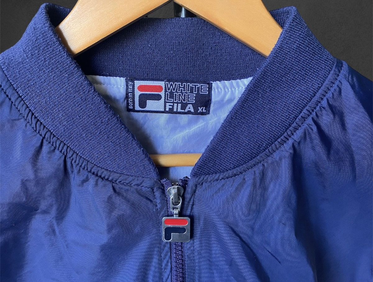 Fila Rare Vintage Fila Nylon Beige Blue Red Bomber Light Jacket Size US XL / EU 56 / 4 - 7 Thumbnail