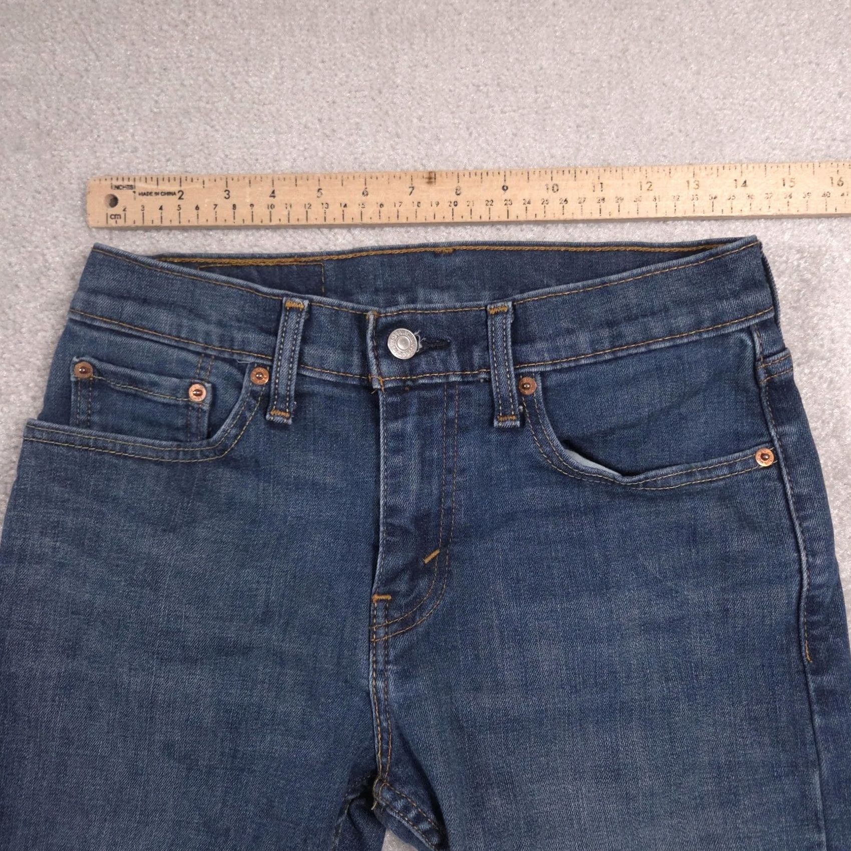 Levi's VINTAGE Levis 512 Jeans Mens 28x28.5 Blue Slim Taper Stretch Denim Medium Wash Pants Size US 28 / EU 44 - 7 Thumbnail