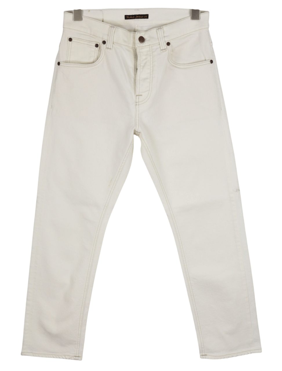 Nudie Jeans SLEEPY SIXTEN W28/L30 Ecru Denim Straight 82680 Size US 28 / EU 44 - 1 Thumbnail