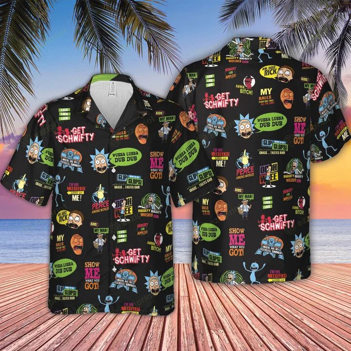 Other GET SCHWIFTY RICK AND MORTY HAWAIIAN SHIRT Size US L / EU 52-54 / 3 - 2 Thumbnail