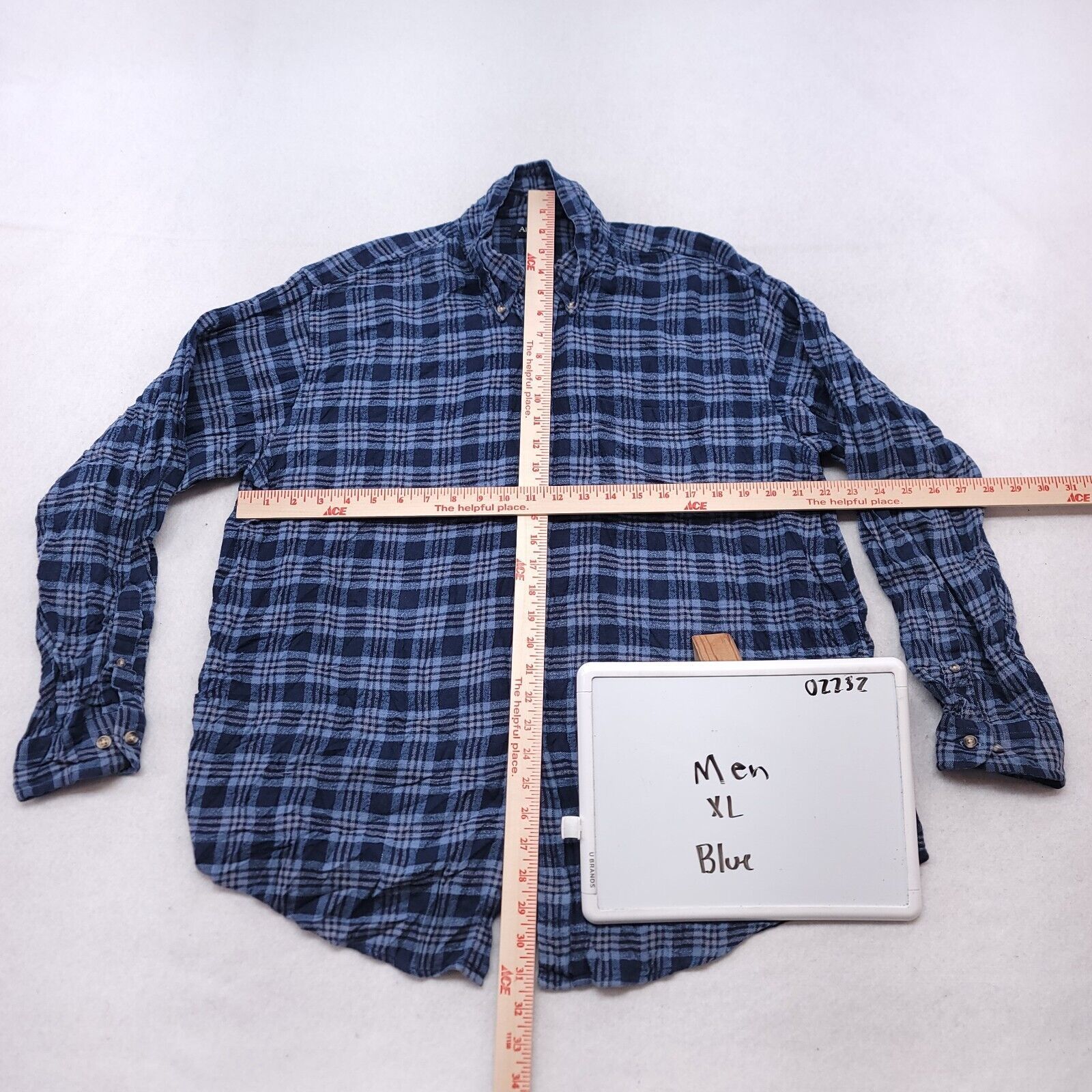 Arrow Arrow Tartan Flannel Shirt Mens Size Extra Large XL Blue Size US XL / EU 56 / 4 - 6 Thumbnail