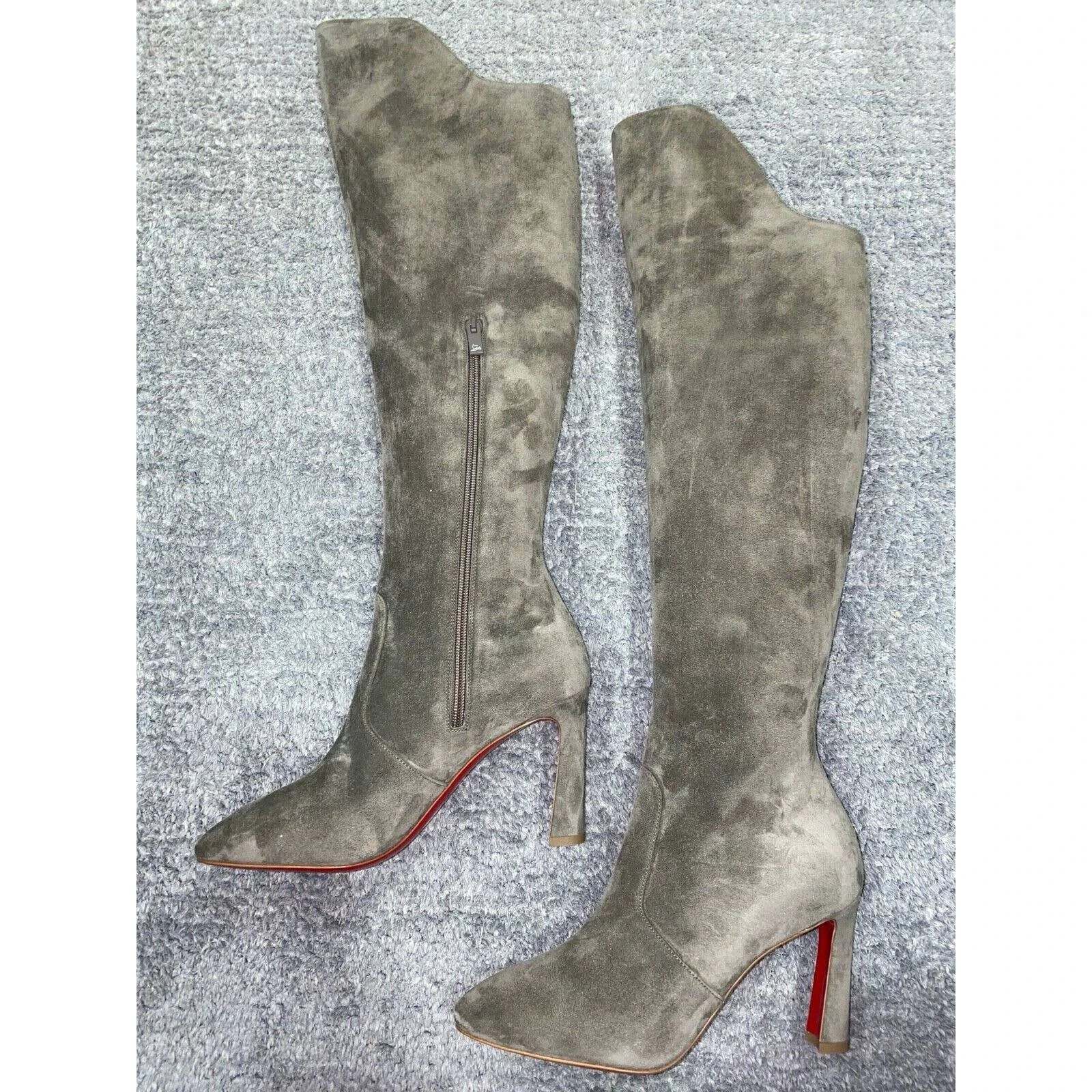 Christian Louboutin Christian Louboutin Eleonor Botta 85 Silex Grey Suede OTK Size US 11 / IT 41 - 9 Thumbnail