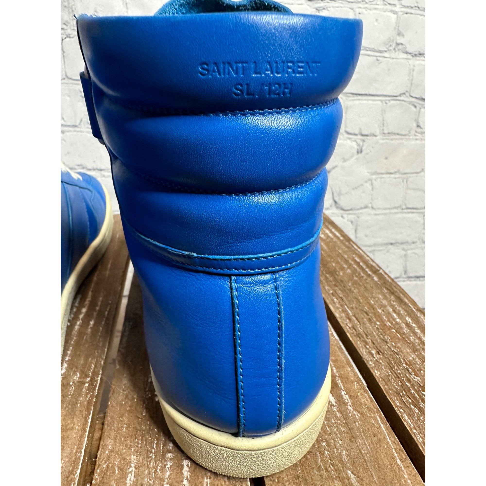 Saint Laurent Paris Saint Laurent Paris Leather SL/ 12H Sneakers Size US 8.5 / EU 41-42 - 5 Thumbnail