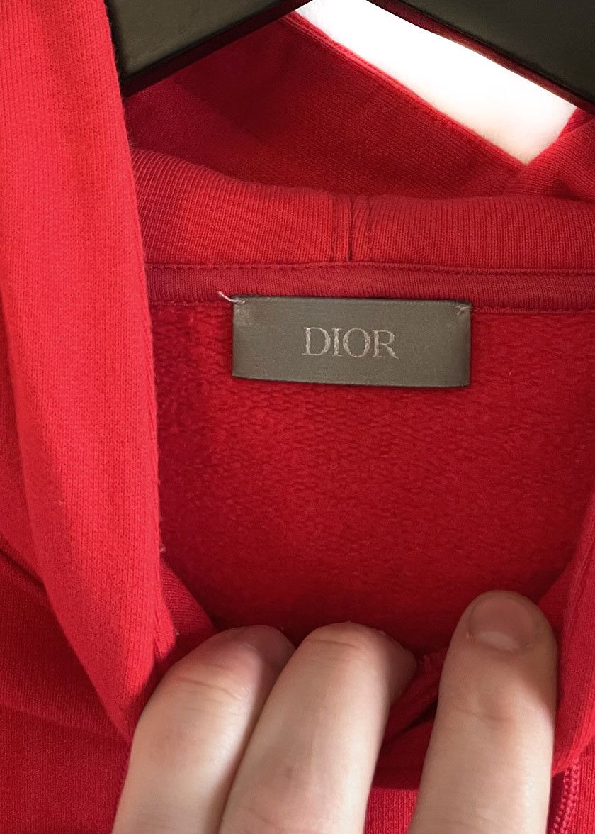Dior Dior Red CD Icon Embroidered Hoodie Size US XL / EU 56 / 4 - 7 Thumbnail