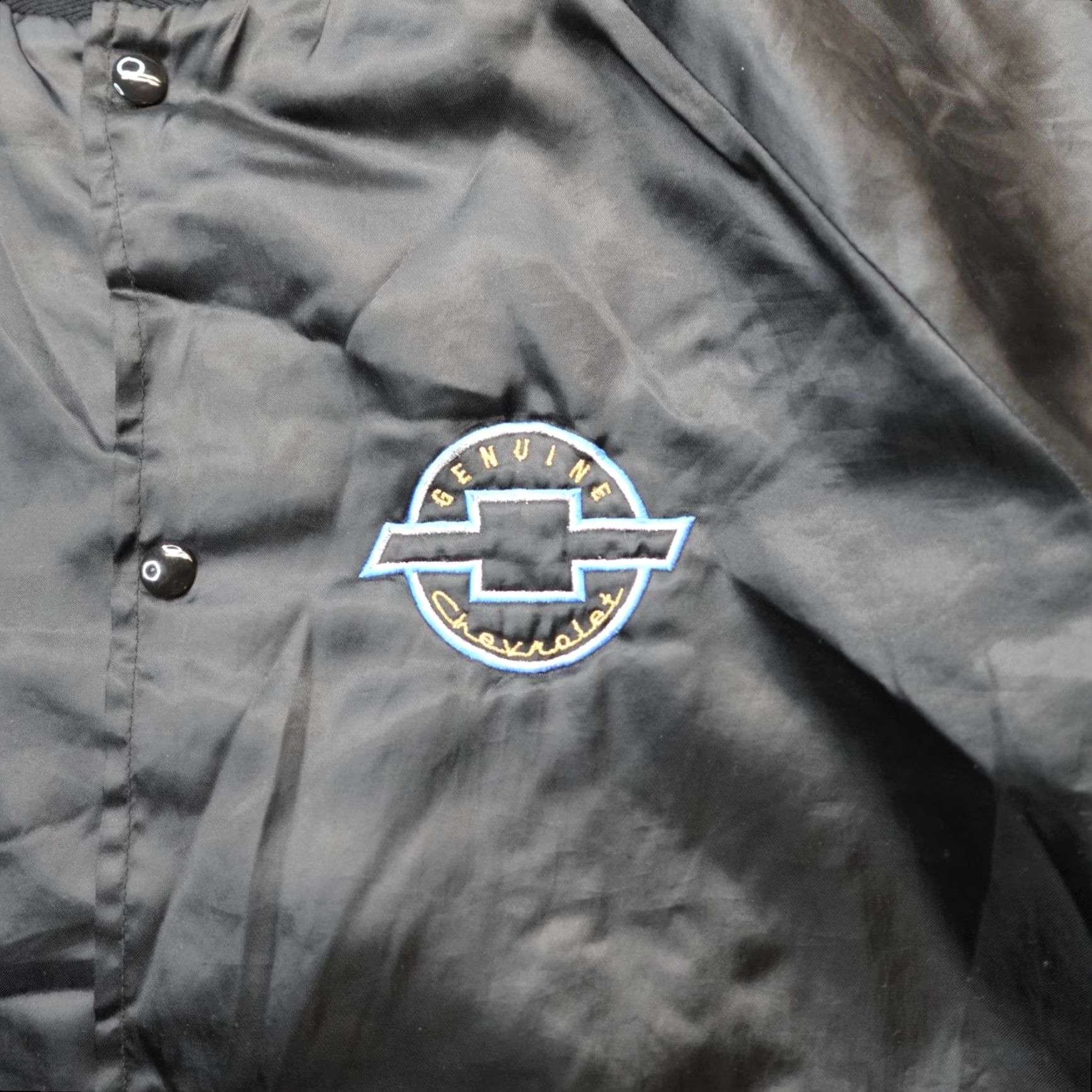 Doublet VINTAGE Chevrolet Jacket XL Black Bomber Satin Double Sided Embroidered Men Size US XL / EU 56 / 4 - 6 Thumbnail