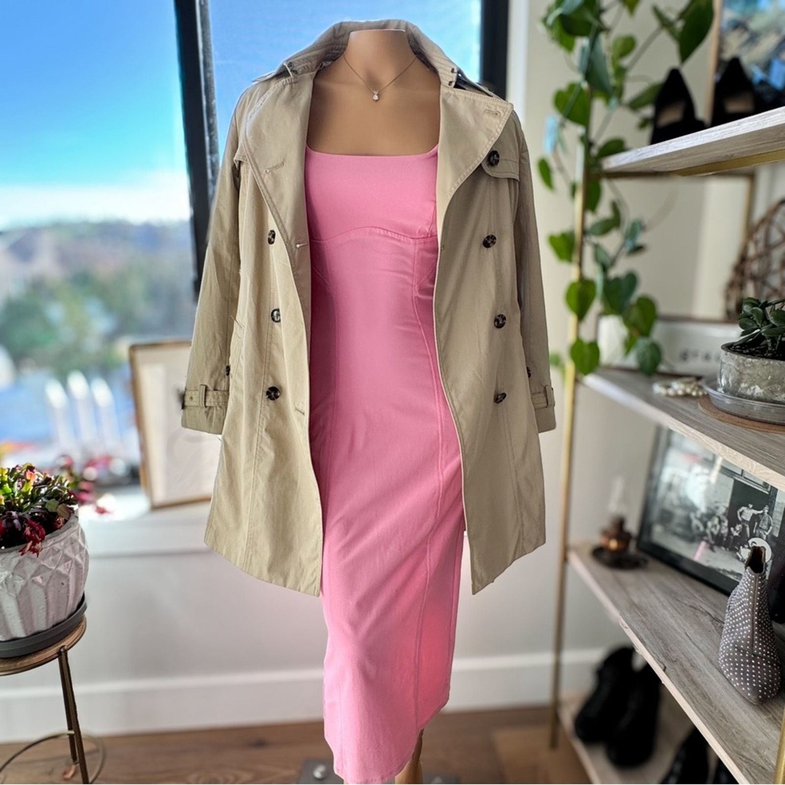 Banana Republic Banana Republic, Classic Limonta Waterproof Trench Coat, NWT Size S / US 4 / IT 40 - 9 Thumbnail