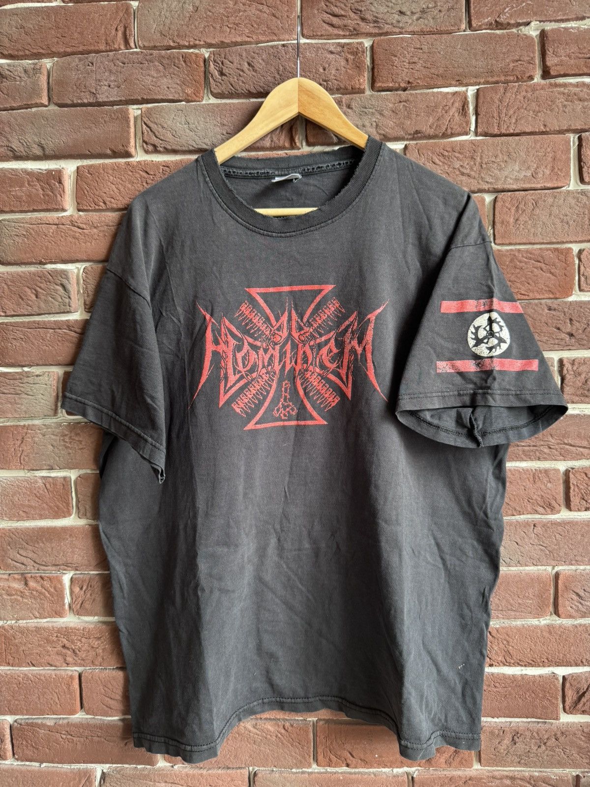 Band Tees Rare Vintage Ad Hominem 00s Black Metal Band T-Shirt Size US L / EU 52-54 / 3 - 1 Thumbnail