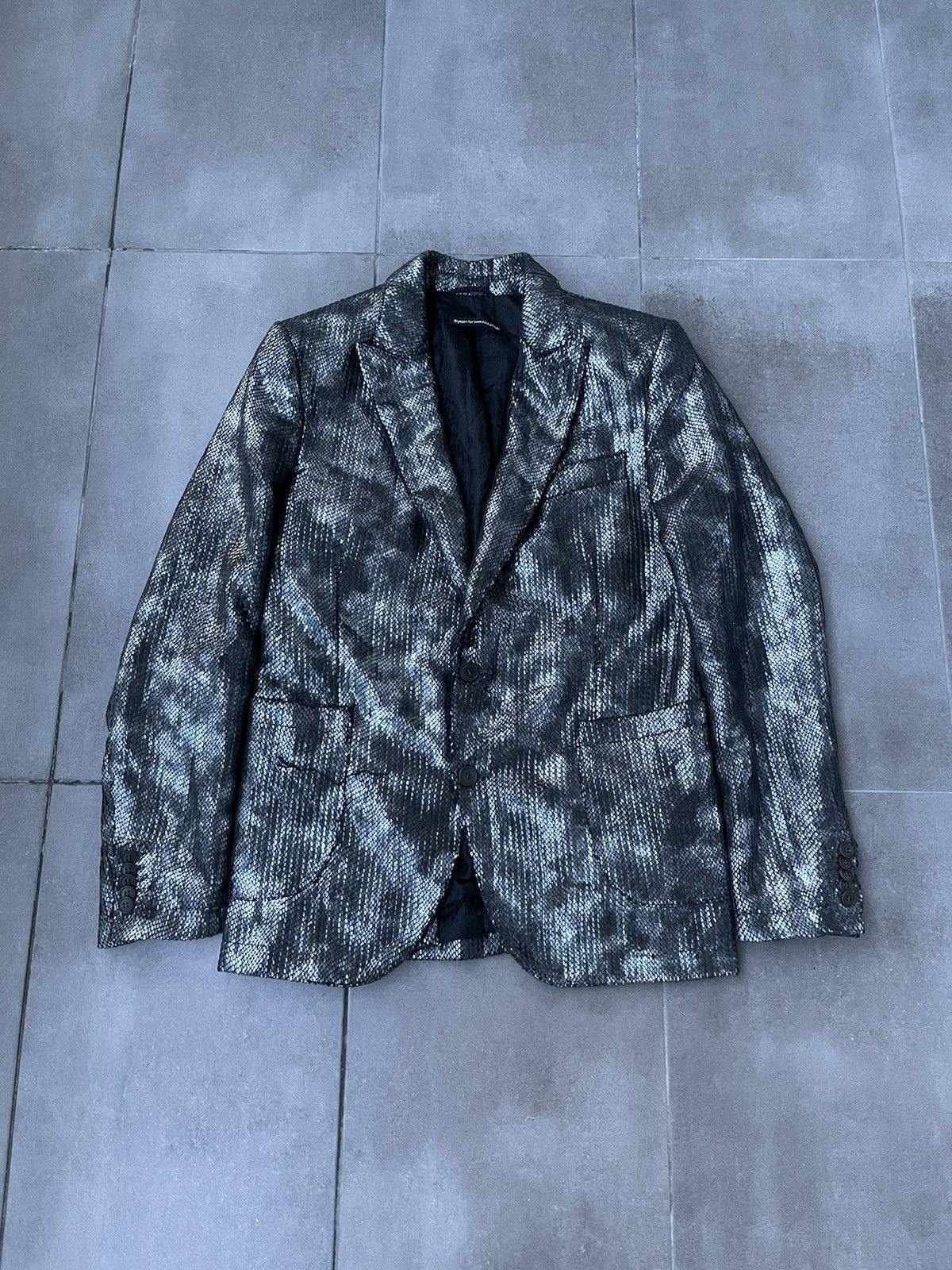 DRYKORN Drykorn Snake Skin Patter Sequin Grey Blazer Size 40R - 1 Thumbnail