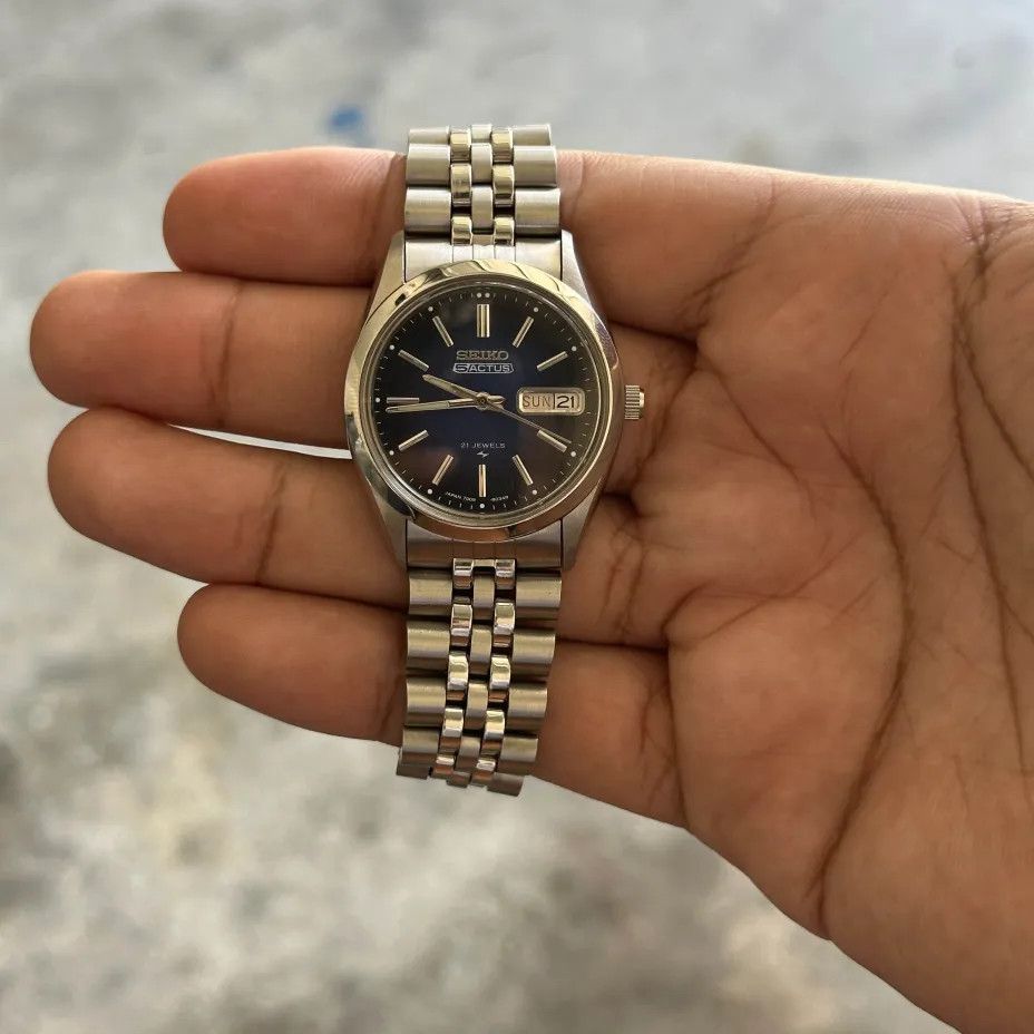Seiko Vintage Seiko 5 Actus 21 Jewels Day Date Wrist Watch Size ONE SIZE - 2 Thumbnail