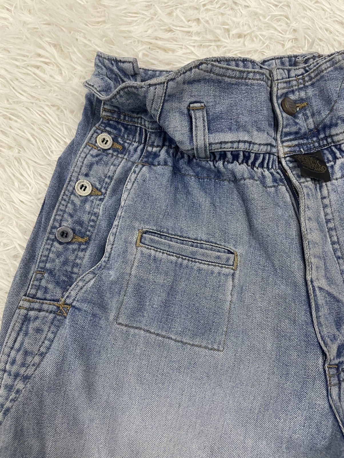 Marithe + Francois Girbaud High Waist Side Buttons Marithe Francois Girbaud Jeans Pant Size US 29 - 8 Thumbnail