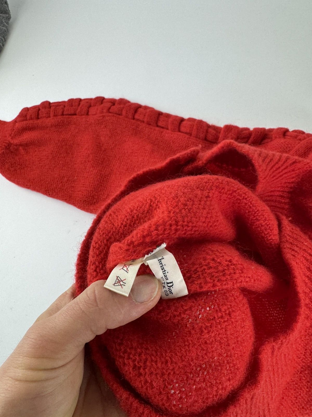 Dior Vintage Dior Wool Sweater Red Size M / US 6-8 / IT 42-44 - 8 Thumbnail