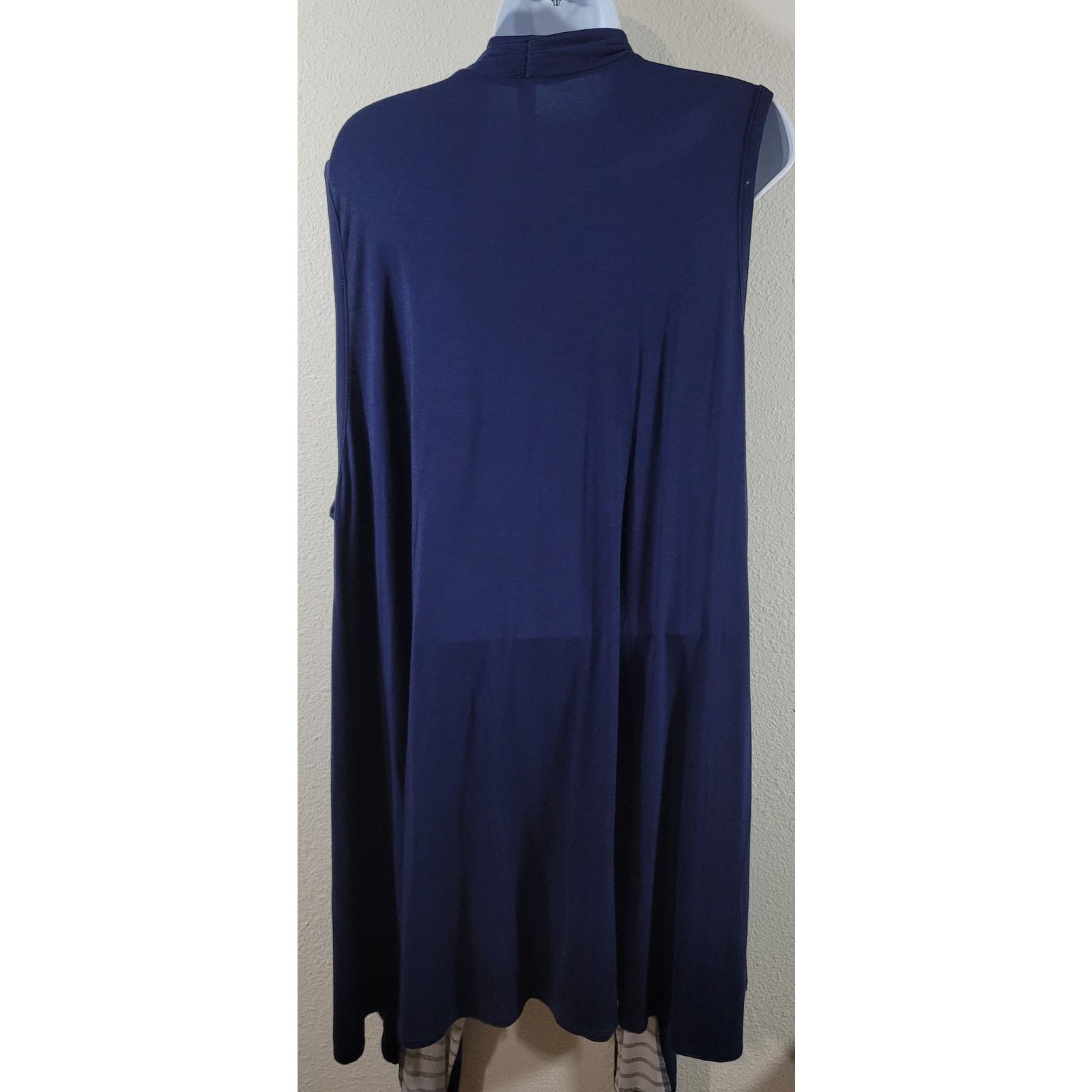 Other Paisley Grace Blue Draped Front Cardigan Duster 3XL Size 3XL / US 20-22 - 2 Thumbnail